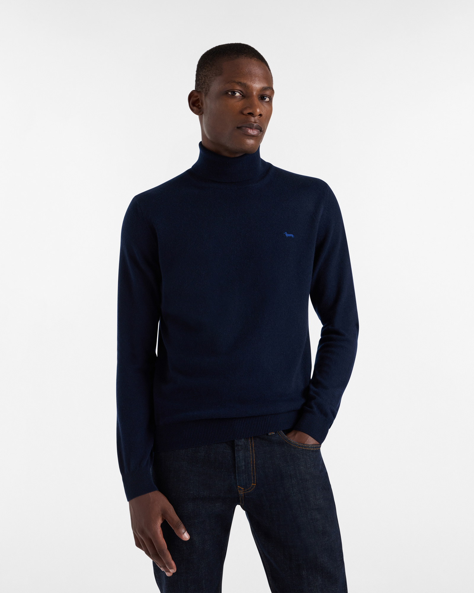 Dolcevita In Puro Cashmere, Blu Navy, large image number 0