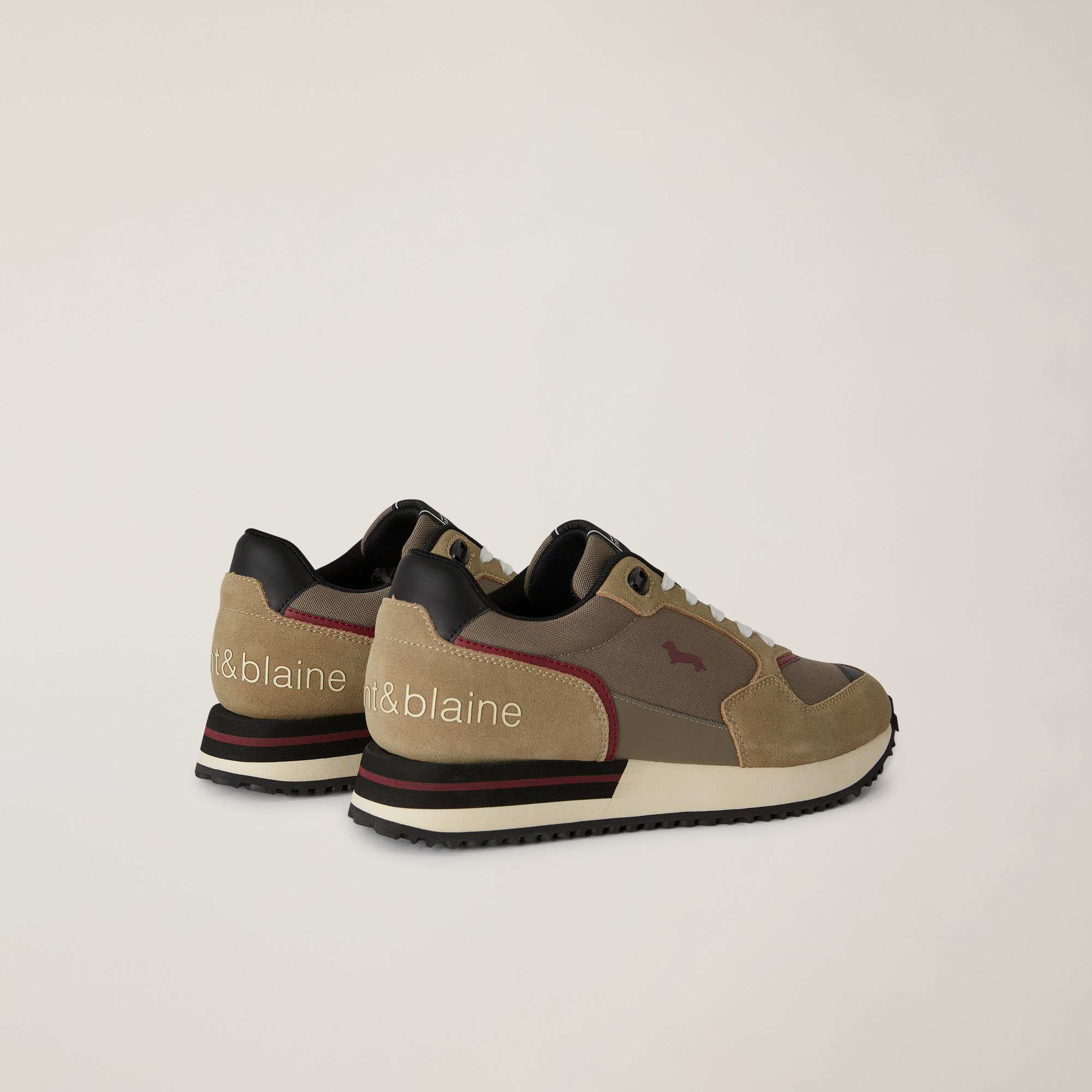 Sneaker Con Inserti A Contrasto, Beige, large image number 2