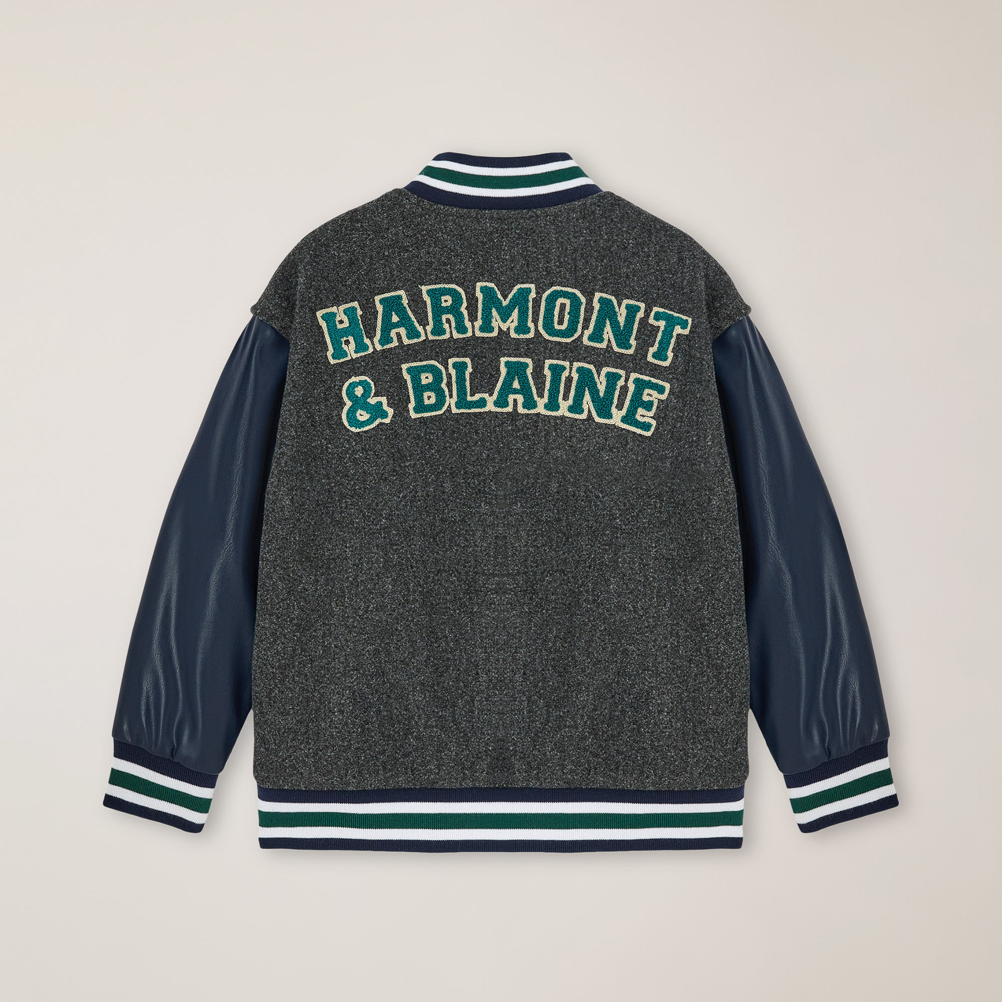 Varsity jacket, Gray, large image number 1