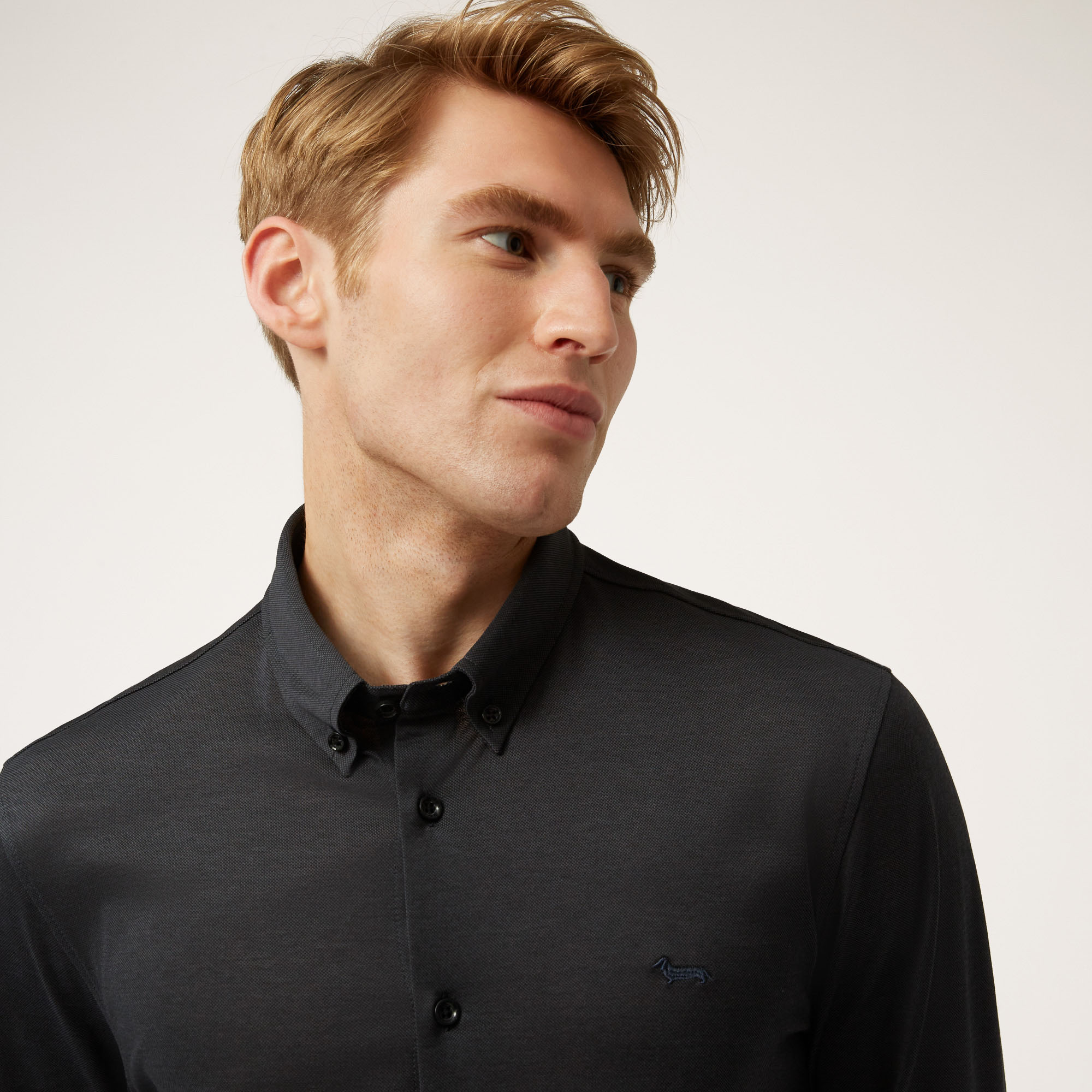 Camicia Casual In Cotone, Grigio, large image number 2