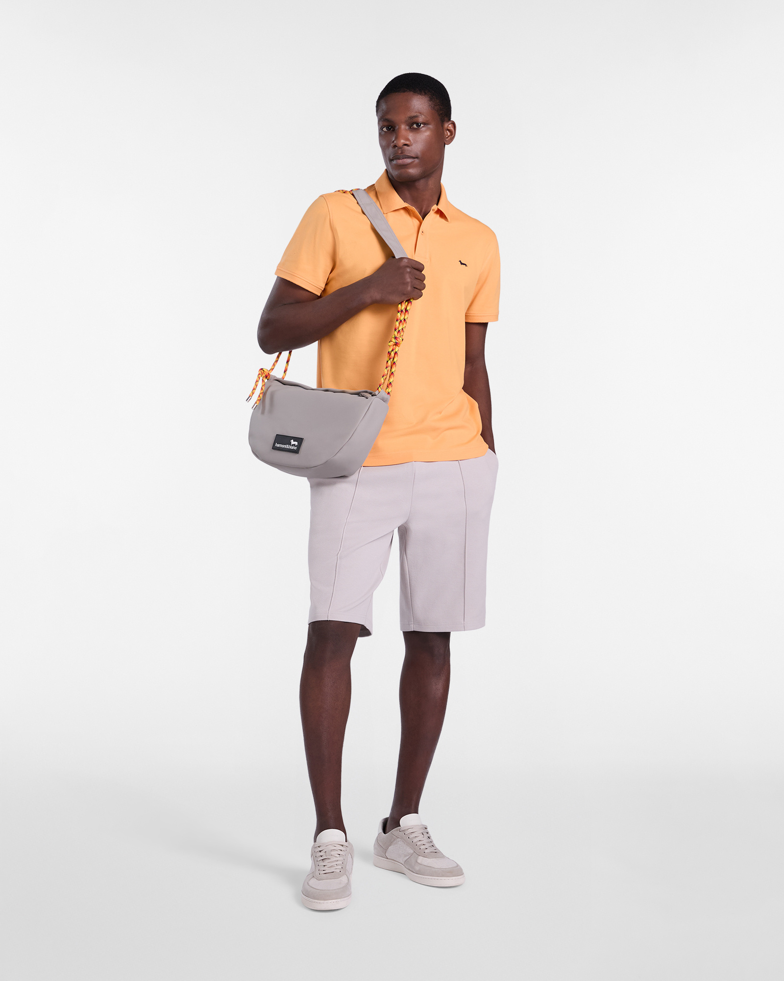 Basic stretch piqu&eacute; polo shirt, Orange, large image number 3