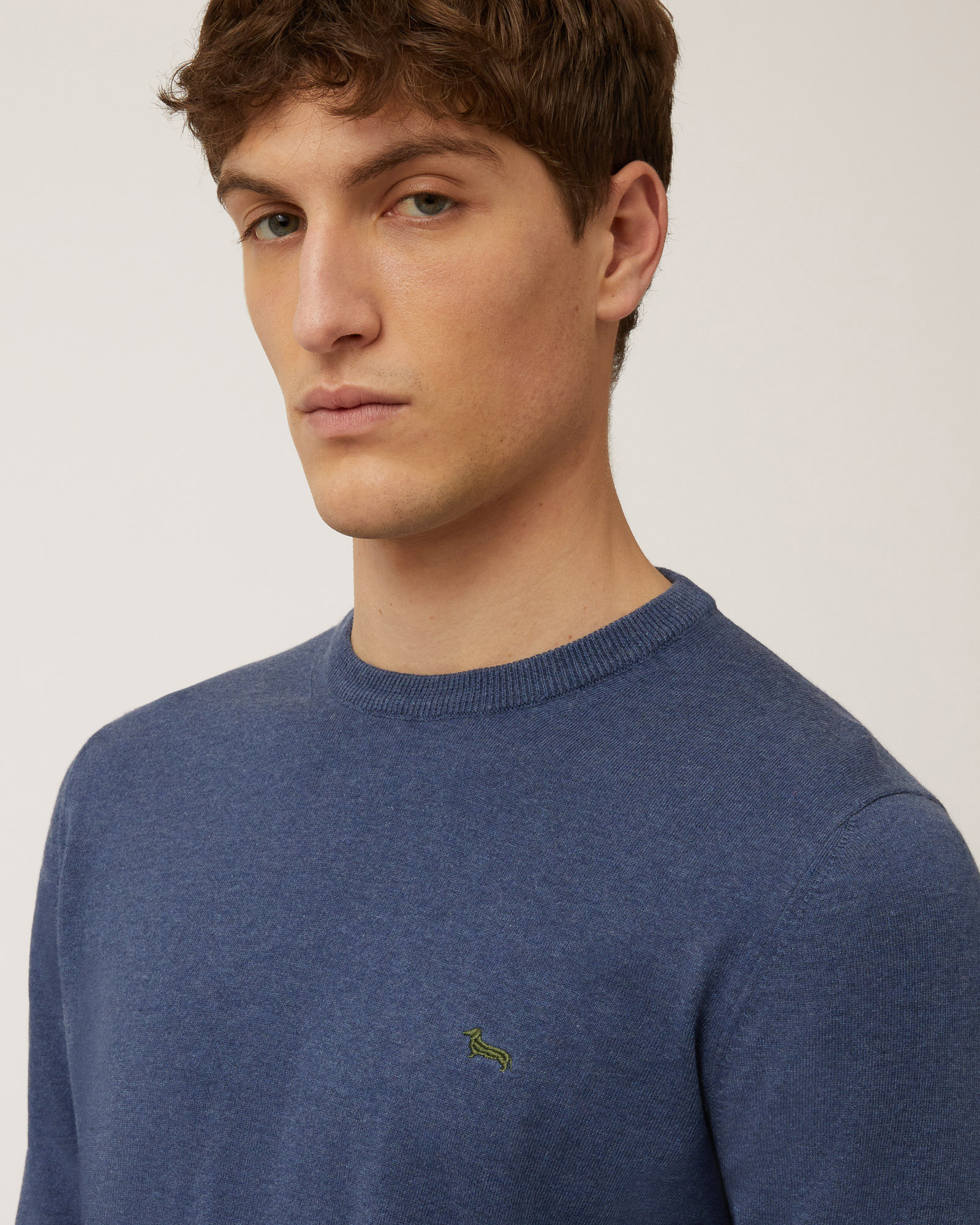 Pullover In Cotone E Cashmere, Lavanda Scuro, large image number 2