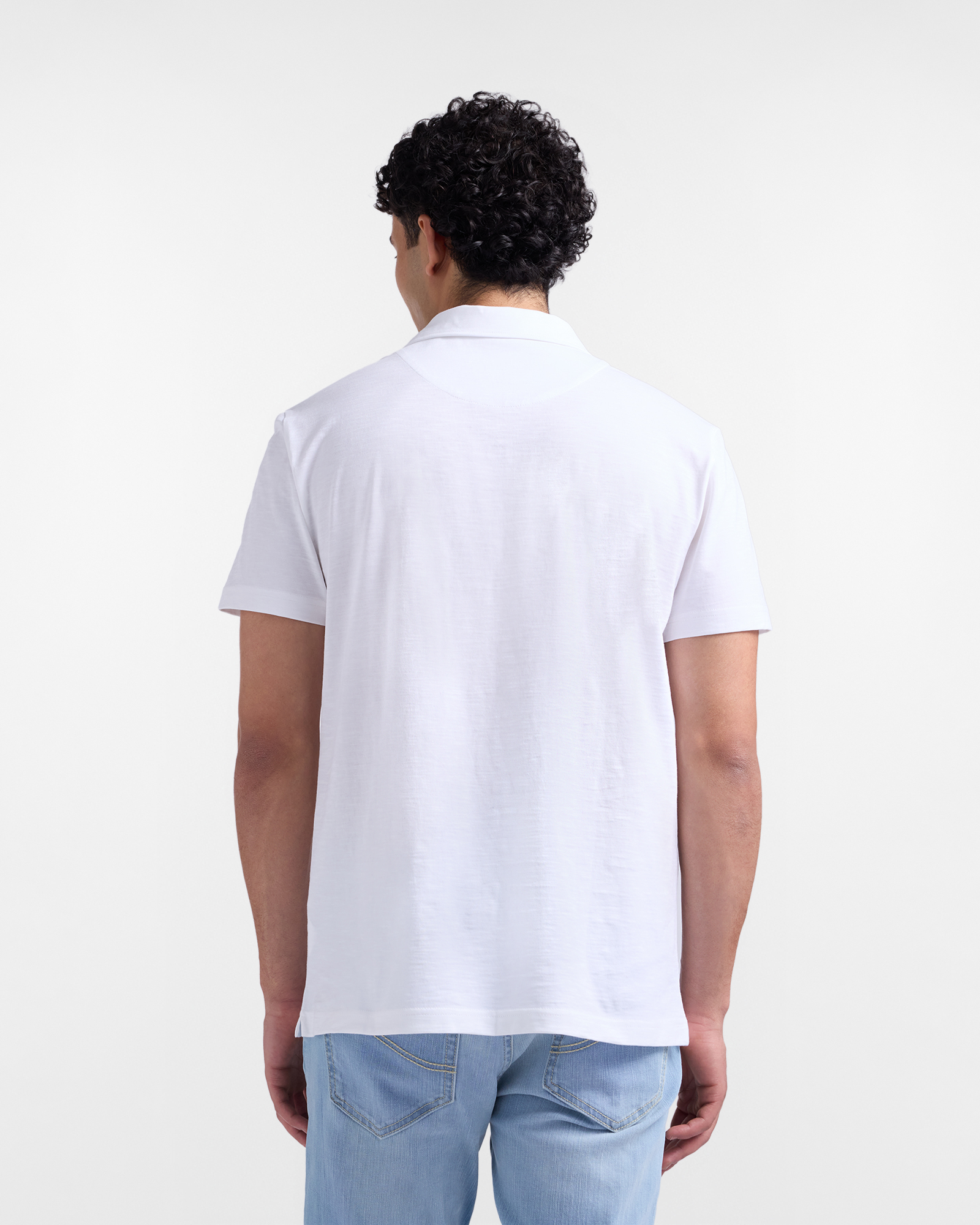 Extralight polo shirt with Derby collar