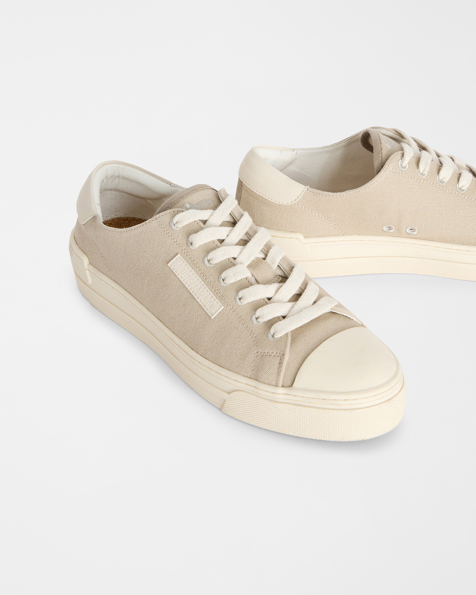 Linen sneakers, Beige, large image number 3