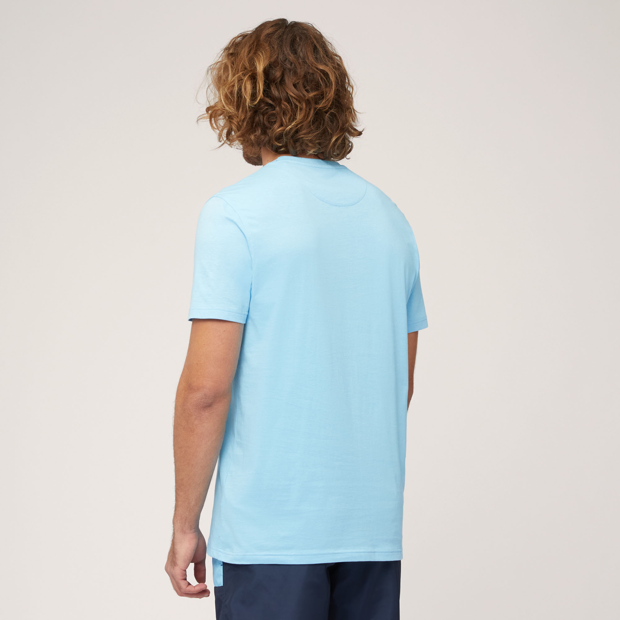 Camiseta con motivo de la costa amalfitana, Azul cobalto, large image number 1