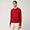 Pullover Girocollo Con Toppe Sui Gomiti, Rosso, swatch