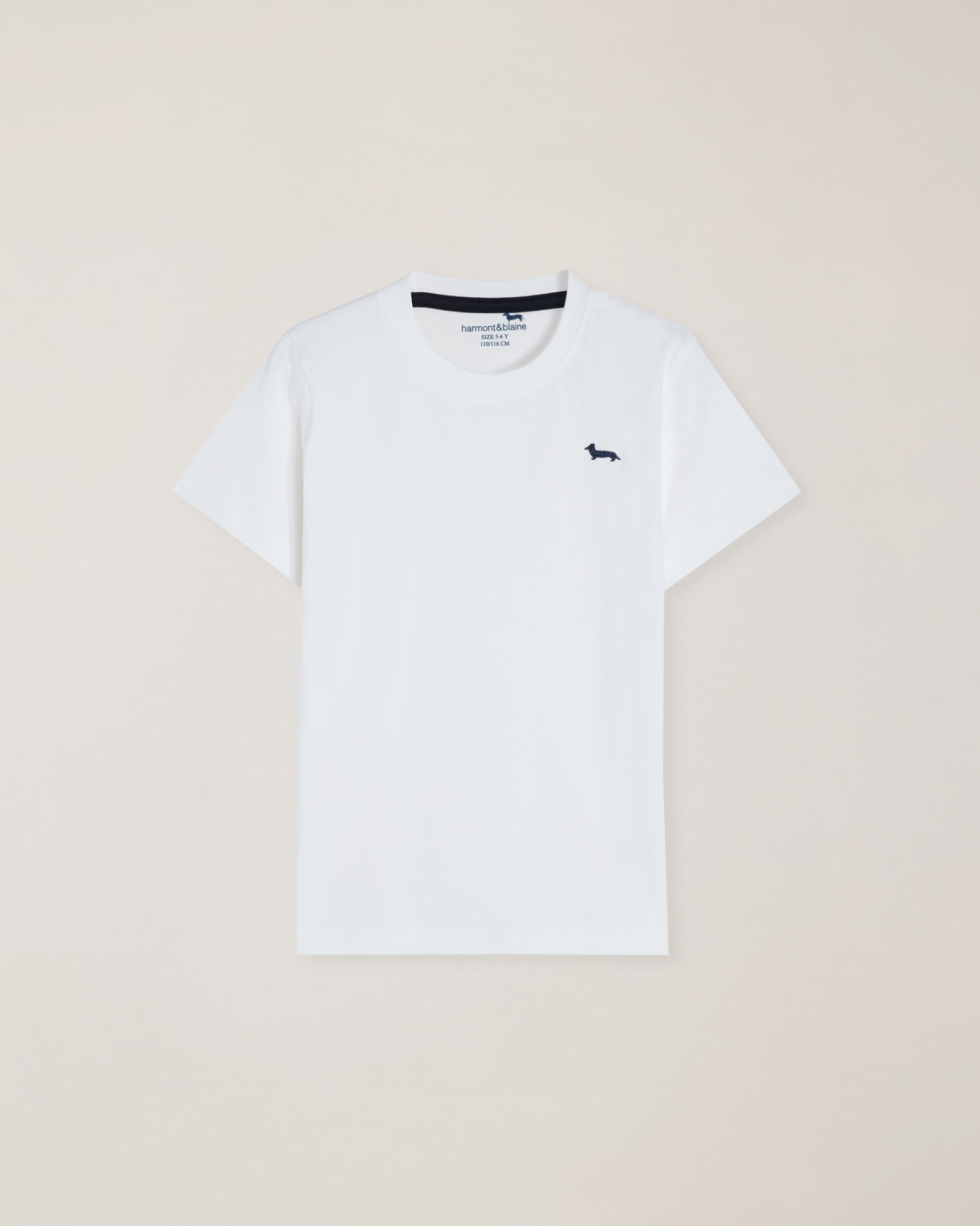 T-shirt jersey mezza manica ricamo logo