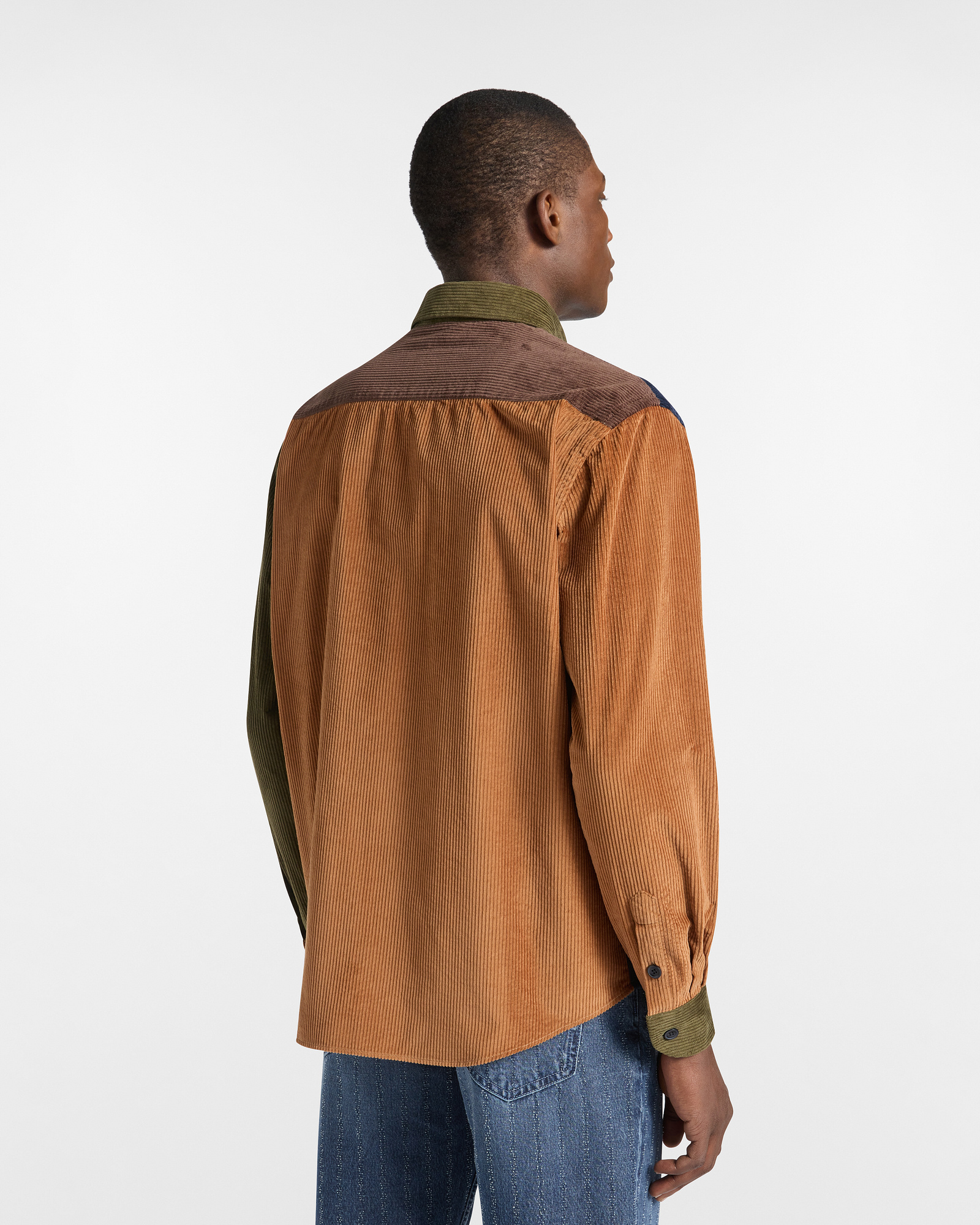 Overshirt Patchwork In Velluto