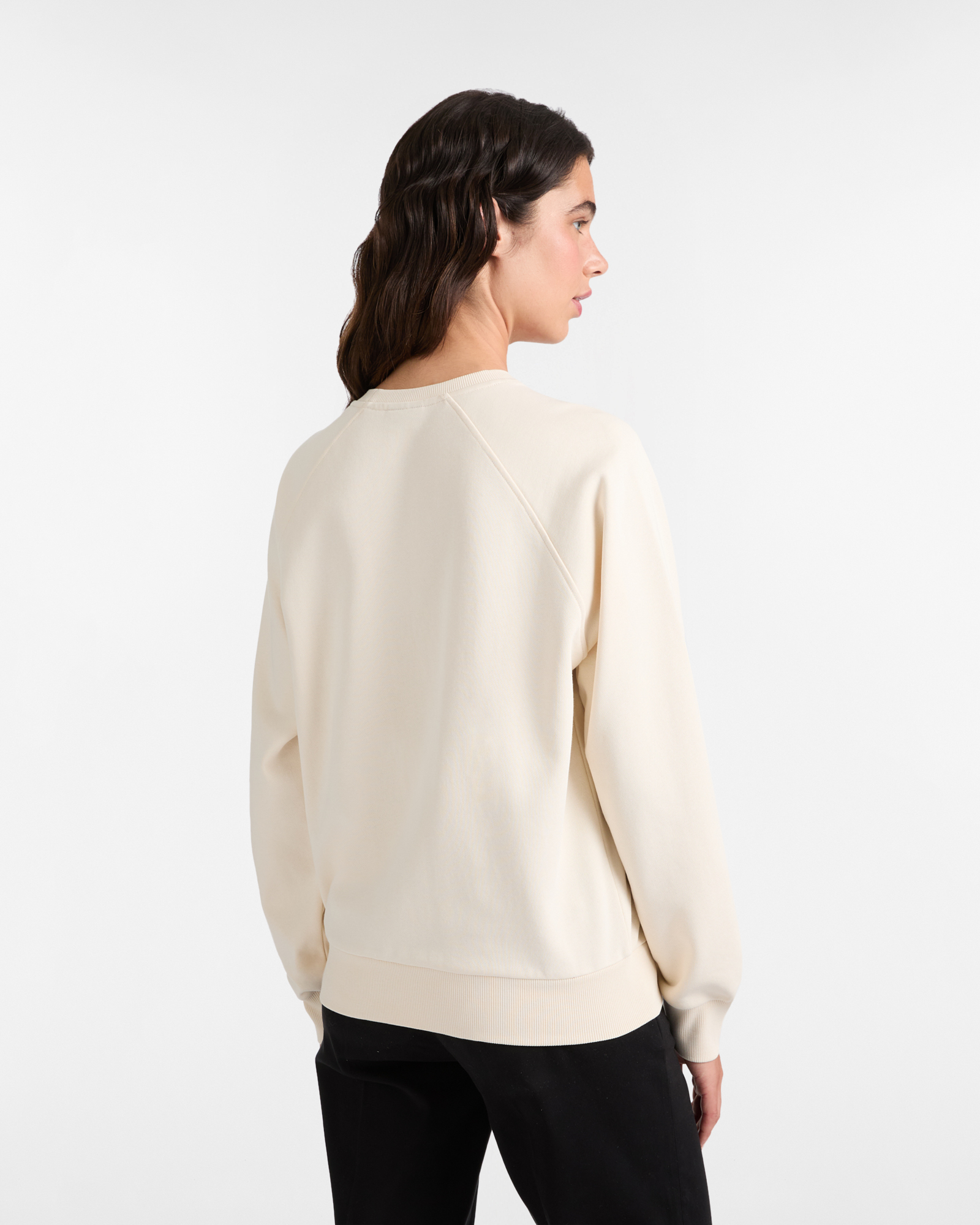 Cotton Sweatshirt with Contrast Logo