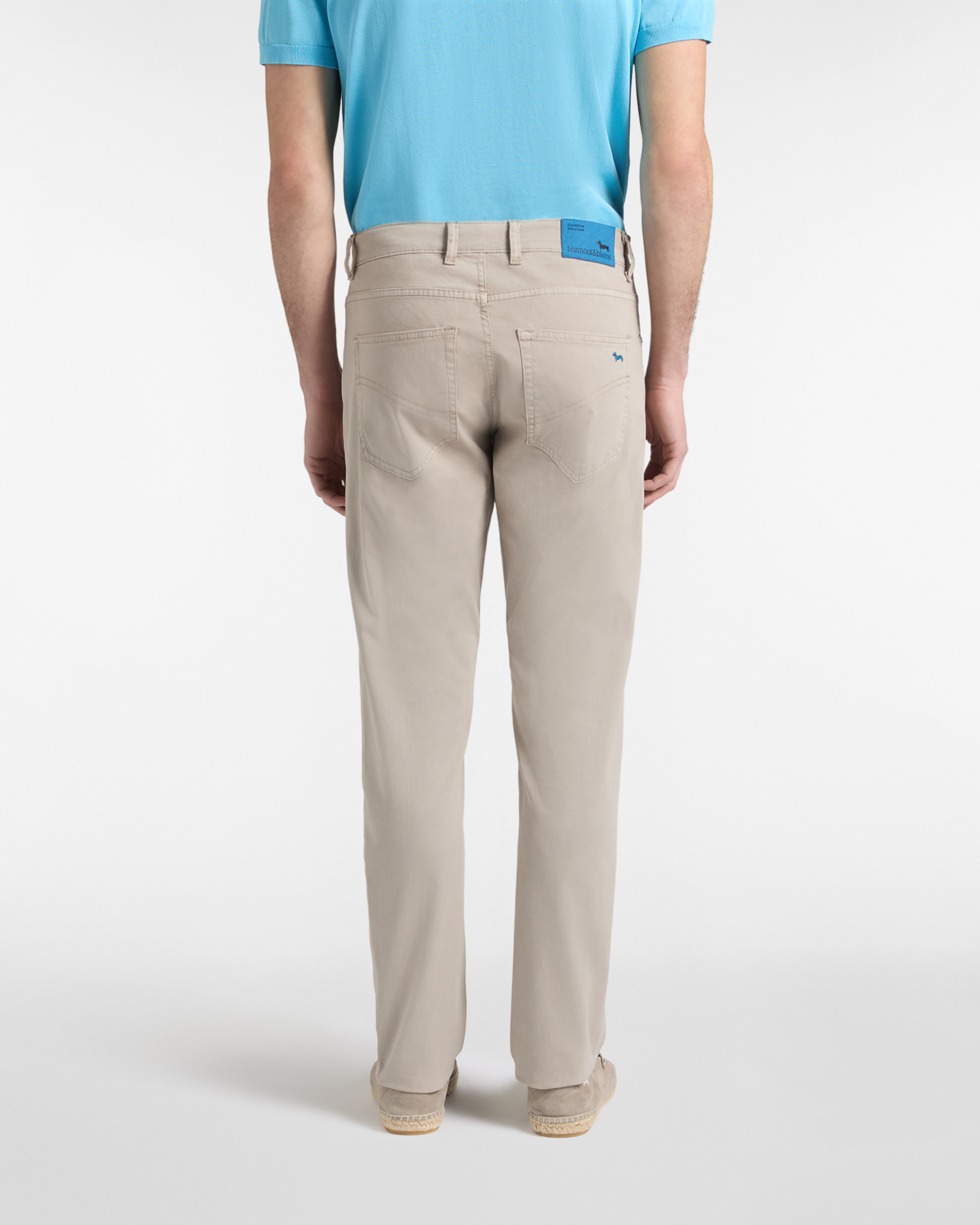 Narrow-fit five-pocket trousers
