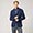 Giacca Uomo Hbj  In Tessuto Strutturato, Blu, swatch