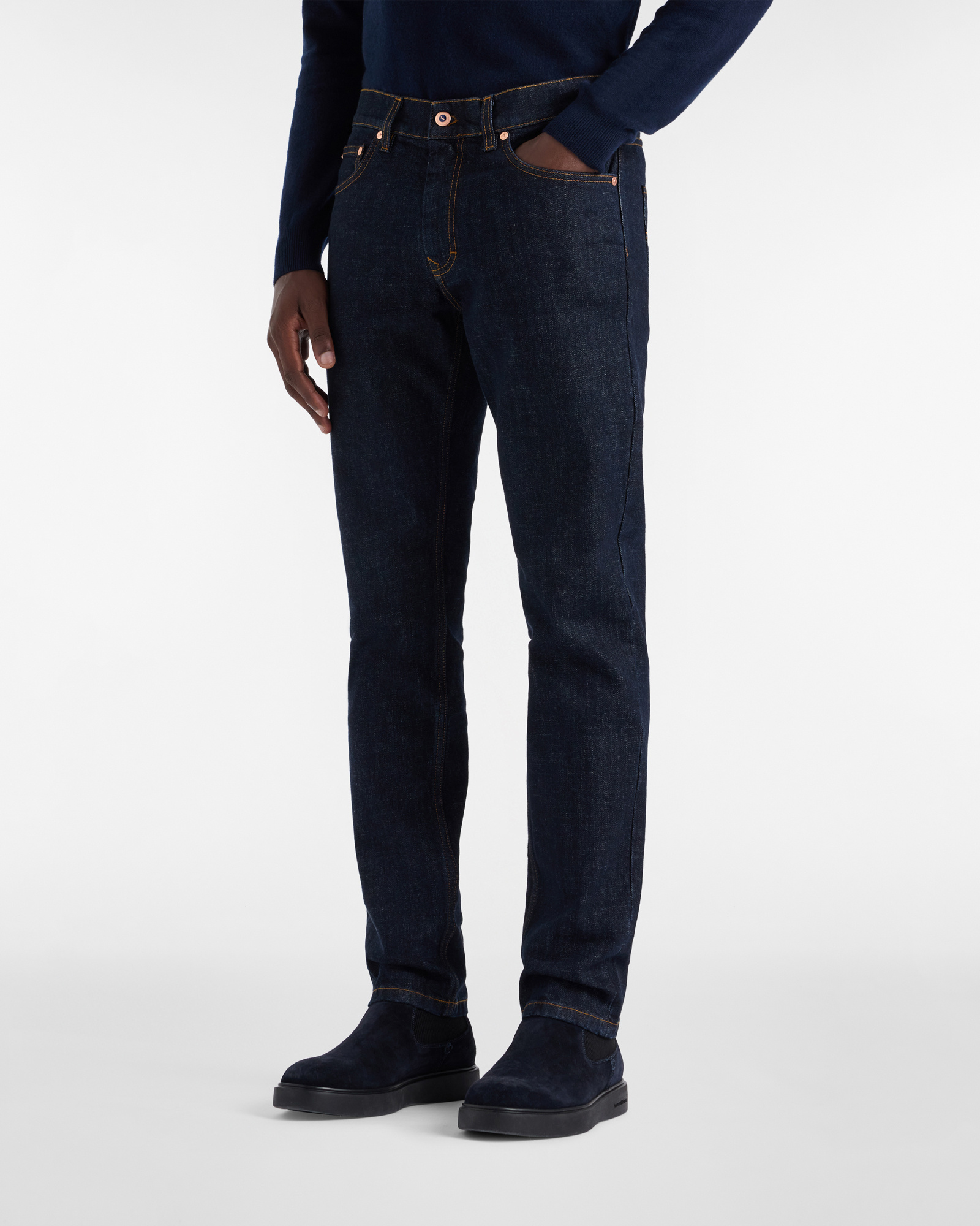 Jeans 5 Bolsillos Narrow Fit, Azul Vaquero, large image number 0