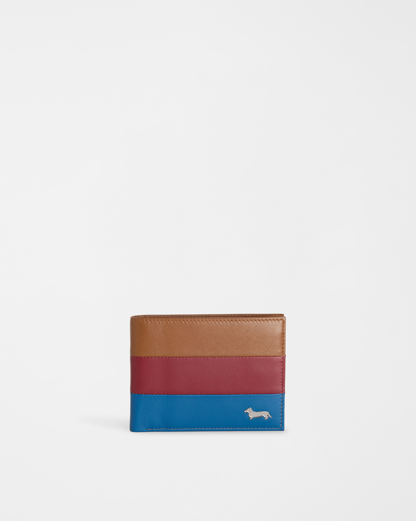 Leather wallet with bands