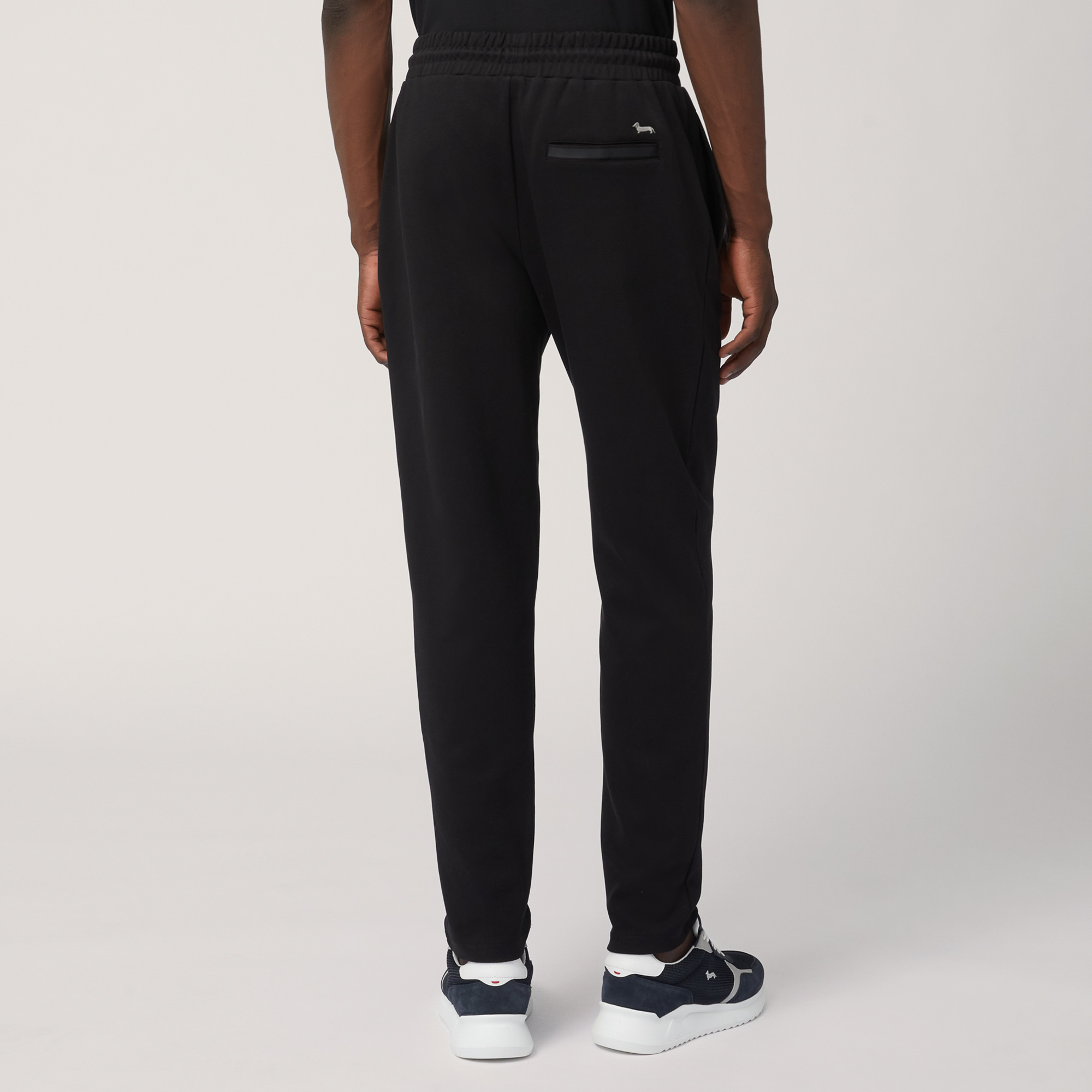 Cotton Pants with Back Pocket, Black, large image number 1
