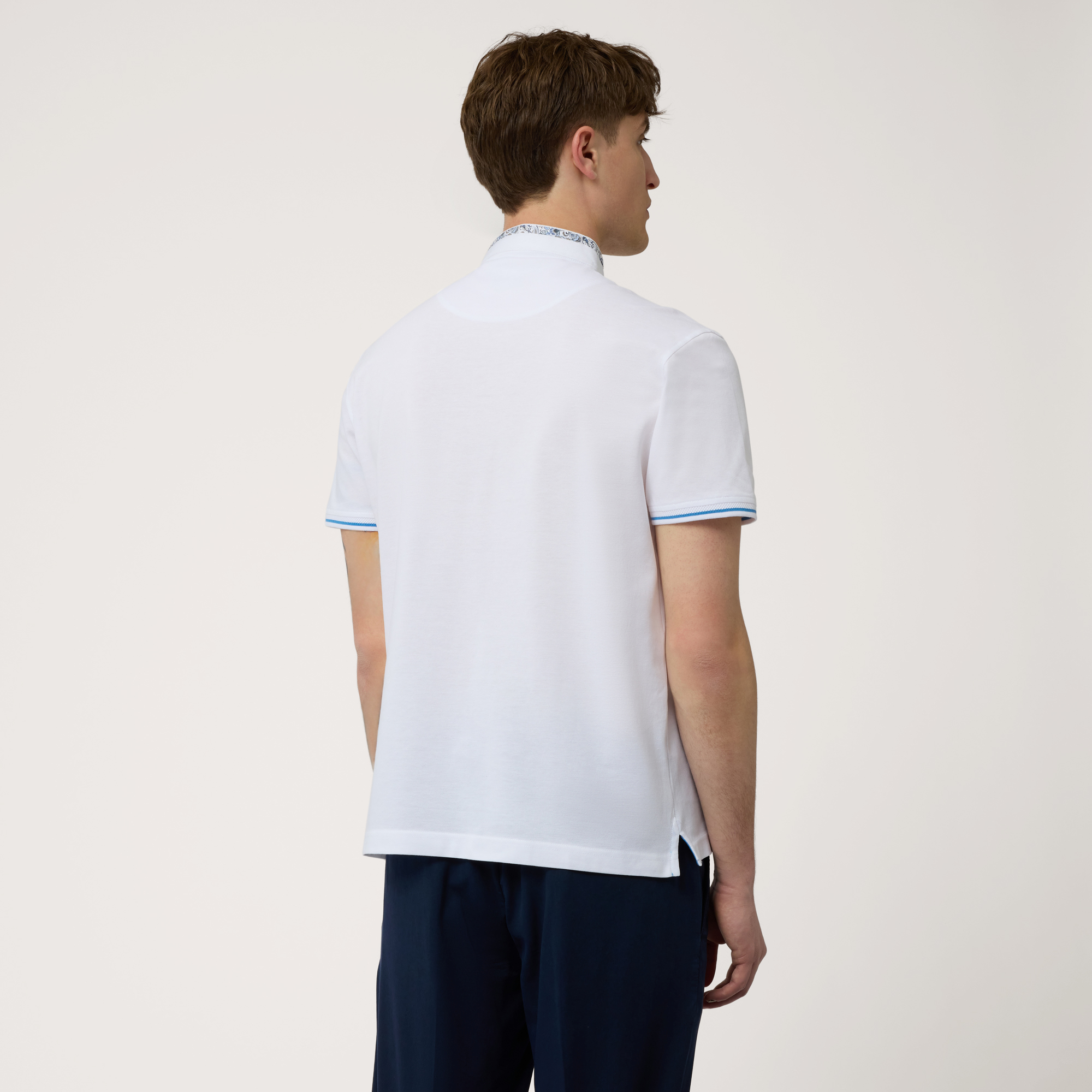 Poloshirt mit Stehkragen, Weiß, large image number 1