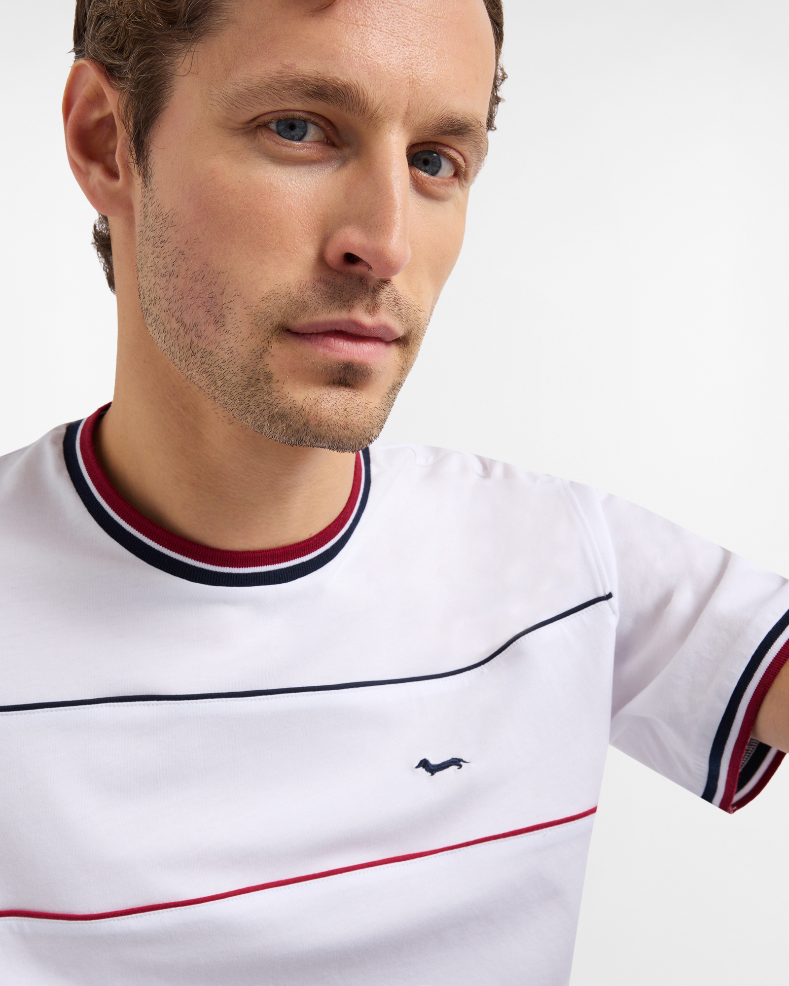 Relaxed-fit T-shirt with piping, White, large image number 2