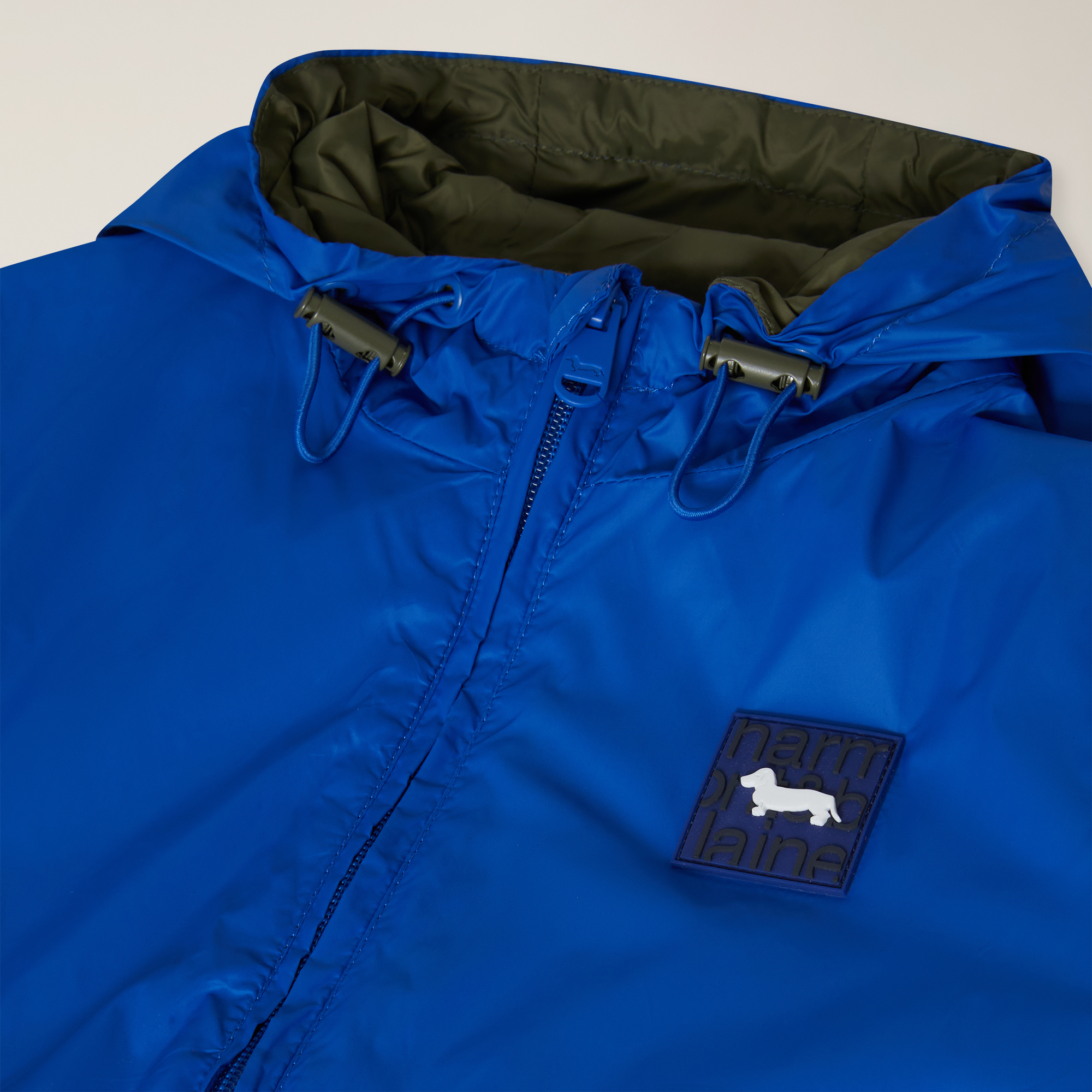 Giubbino nylon con cappuccio, Blu Elettrico, large image number 2