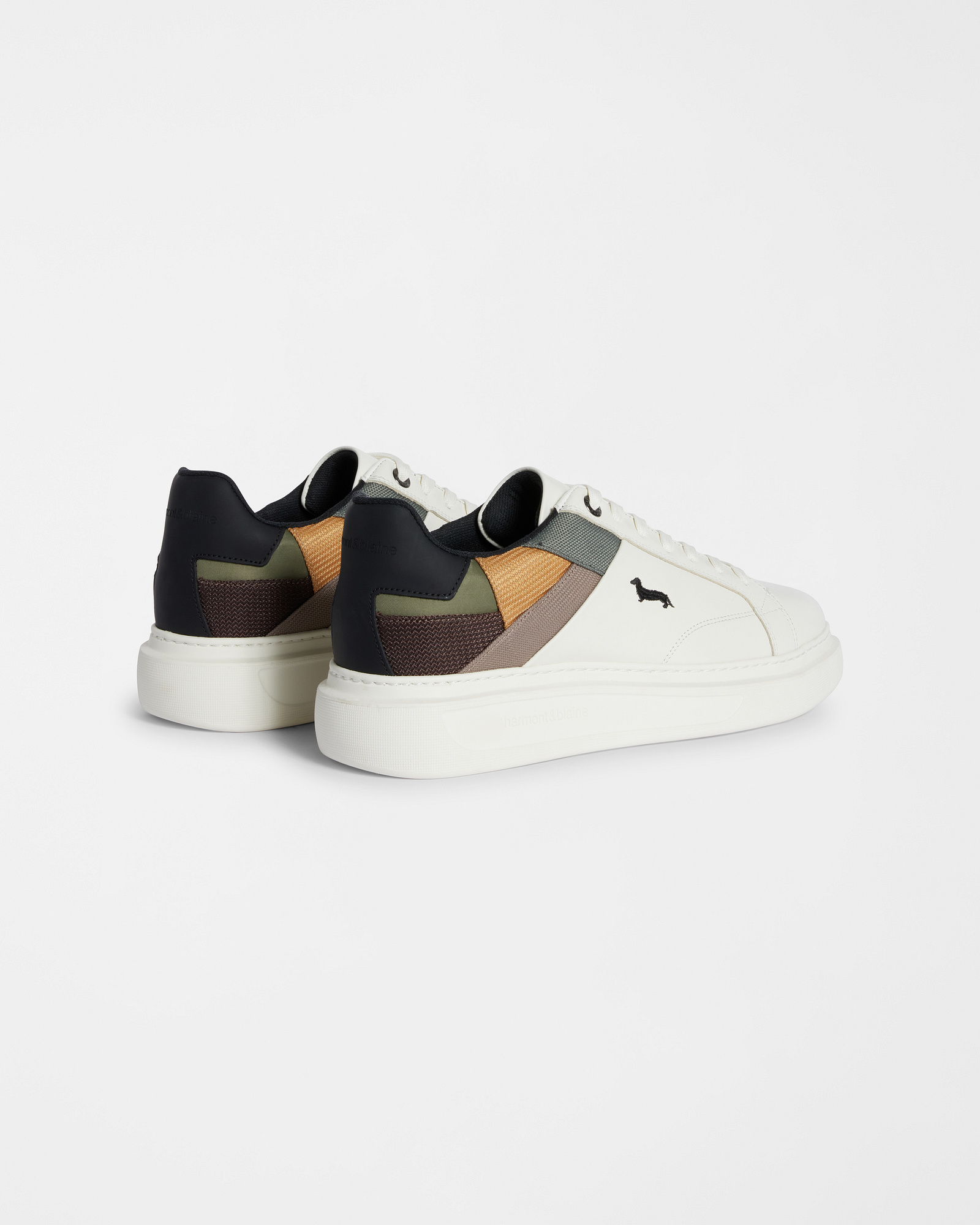 Patchwork effect sneakers, Gray, large image number 2