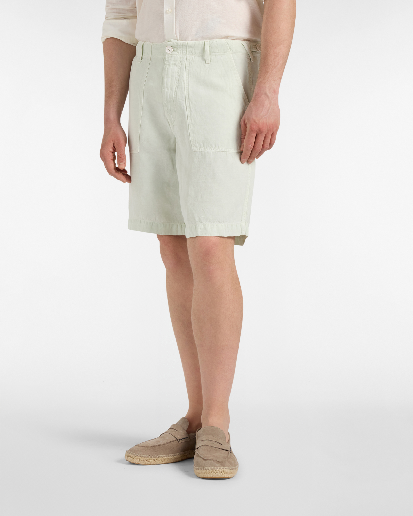 Men's Earth Dye capsule Bermuda shorts with fatigue pocket