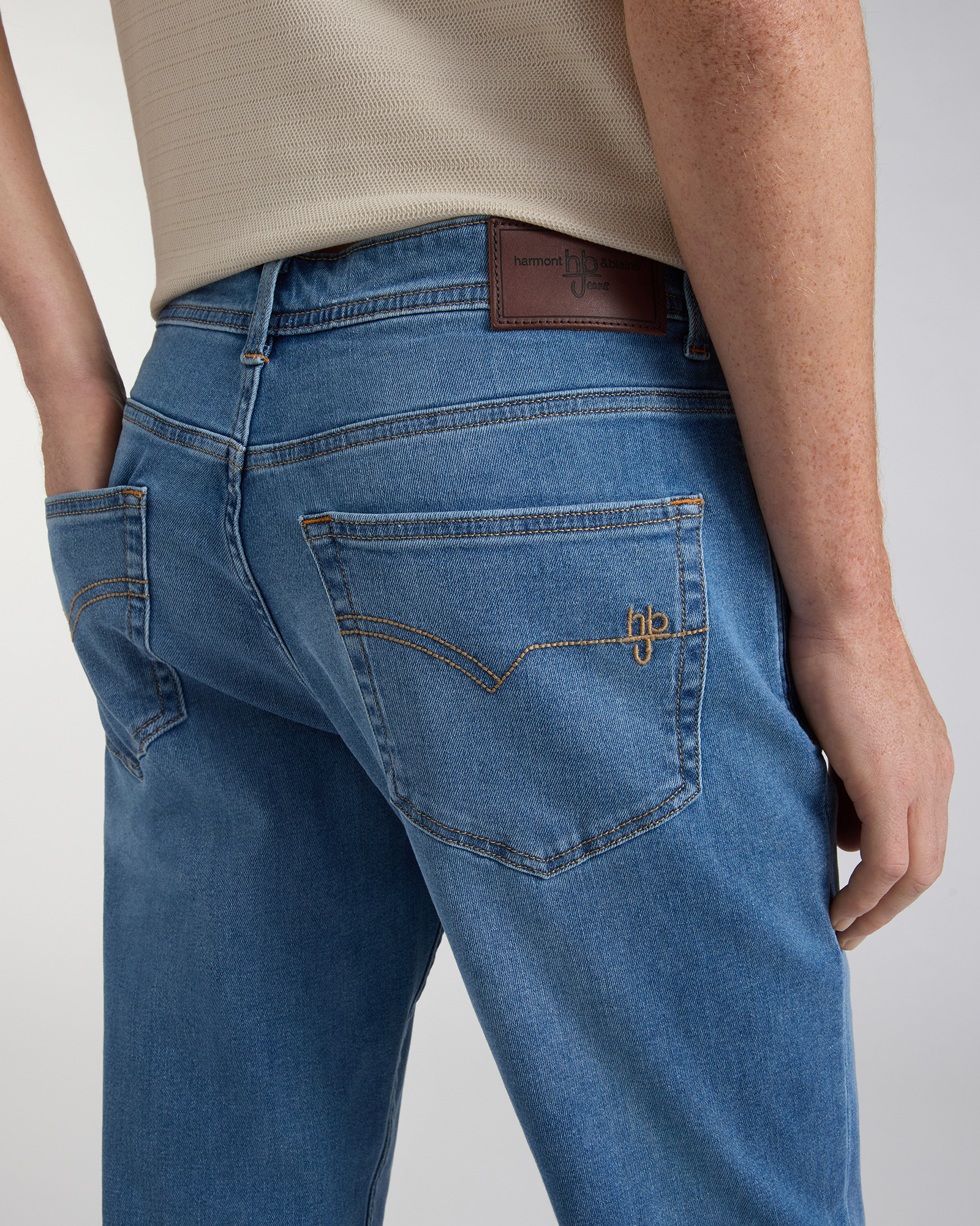 Denim Cinque Tasche Narrow fit, Blu denim, large image number 2