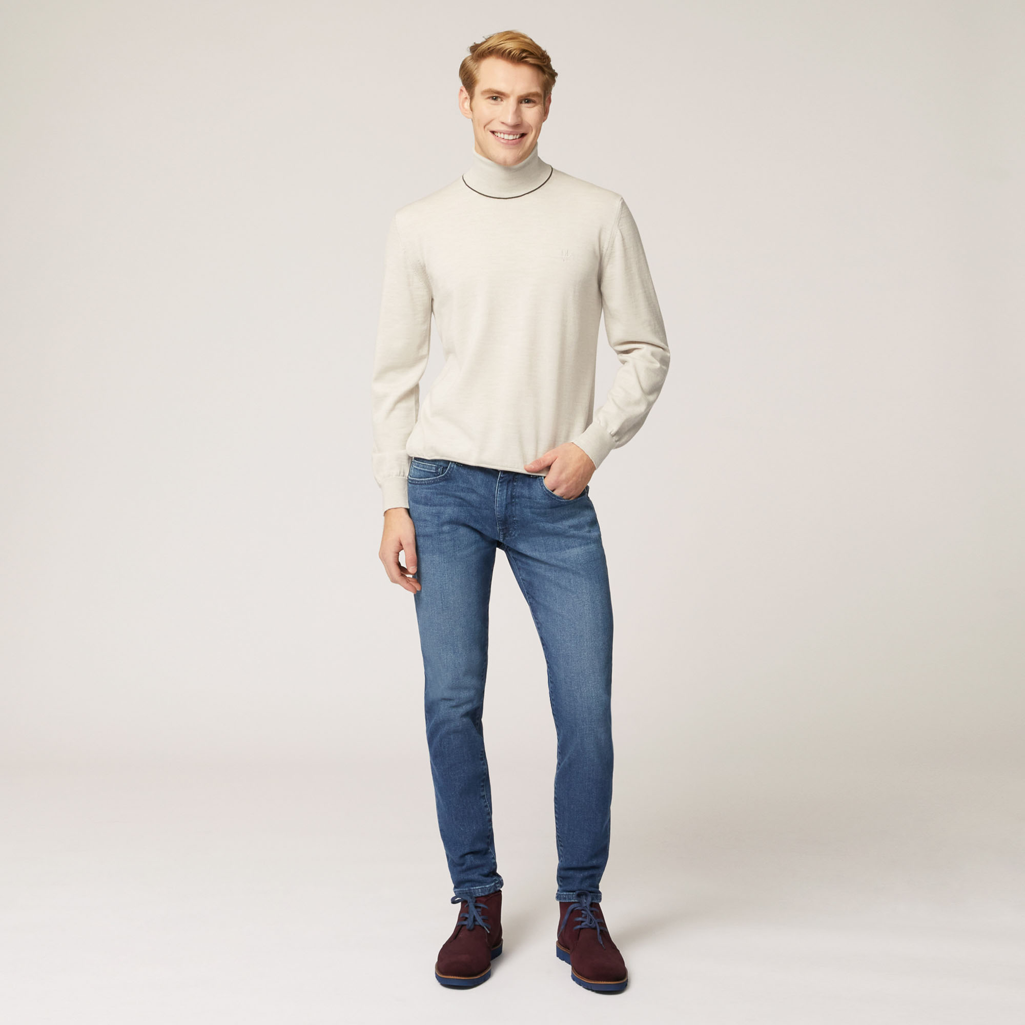 Dolcevita Harmont & Blaine Jeans, Beige, large image number 3