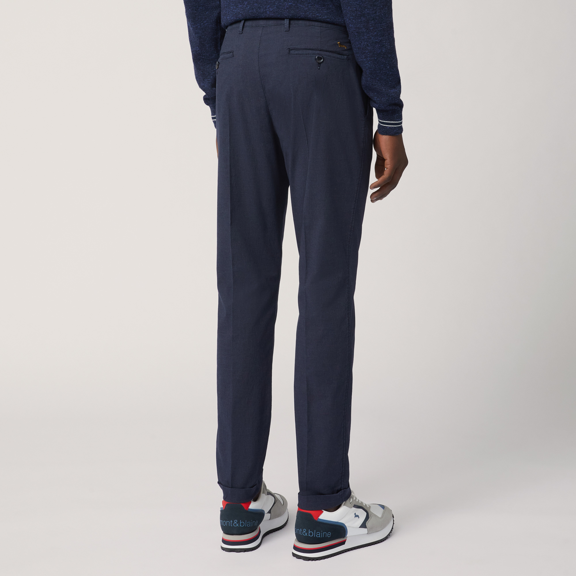 Pantaloni Chino Slim Fit, Blu Navy, large image number 1