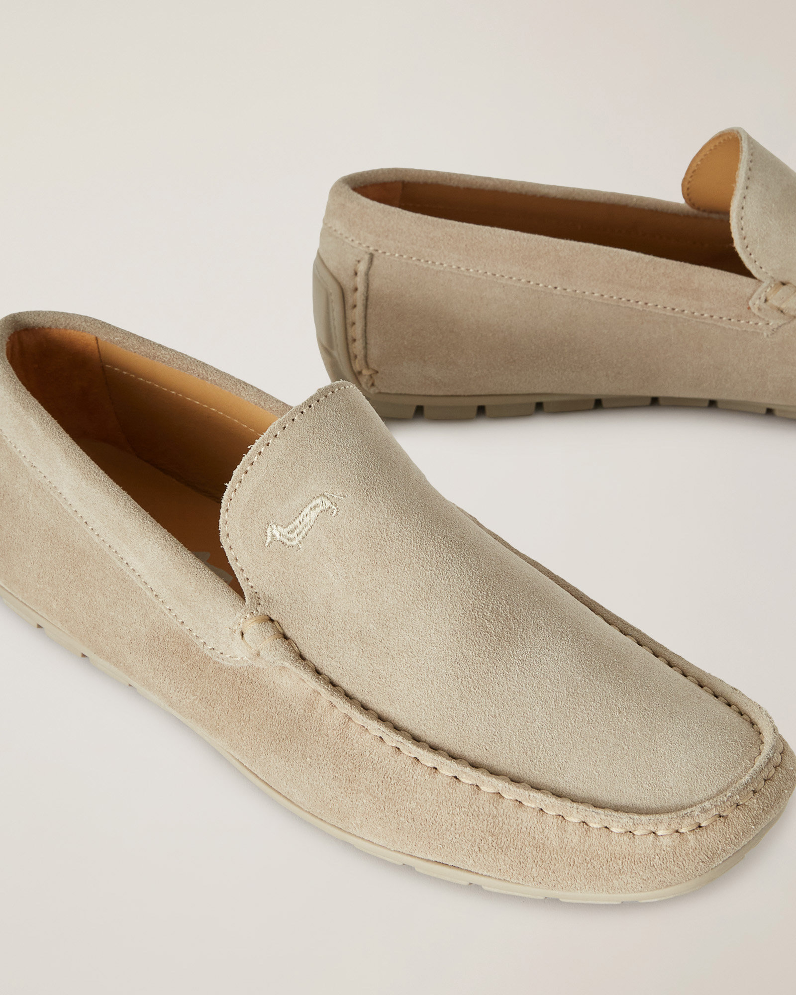 Mocassino Con Tacchetti, Beige, large image number 3