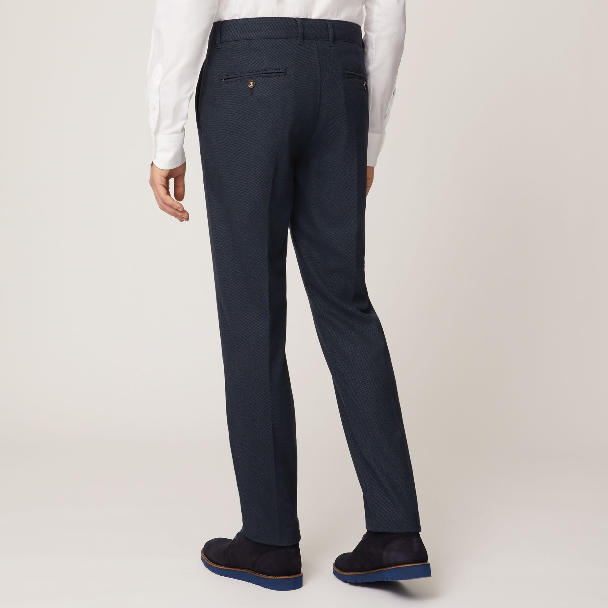 Pantalone Chino In Cotone Stampato, Light Blue, large image number 1