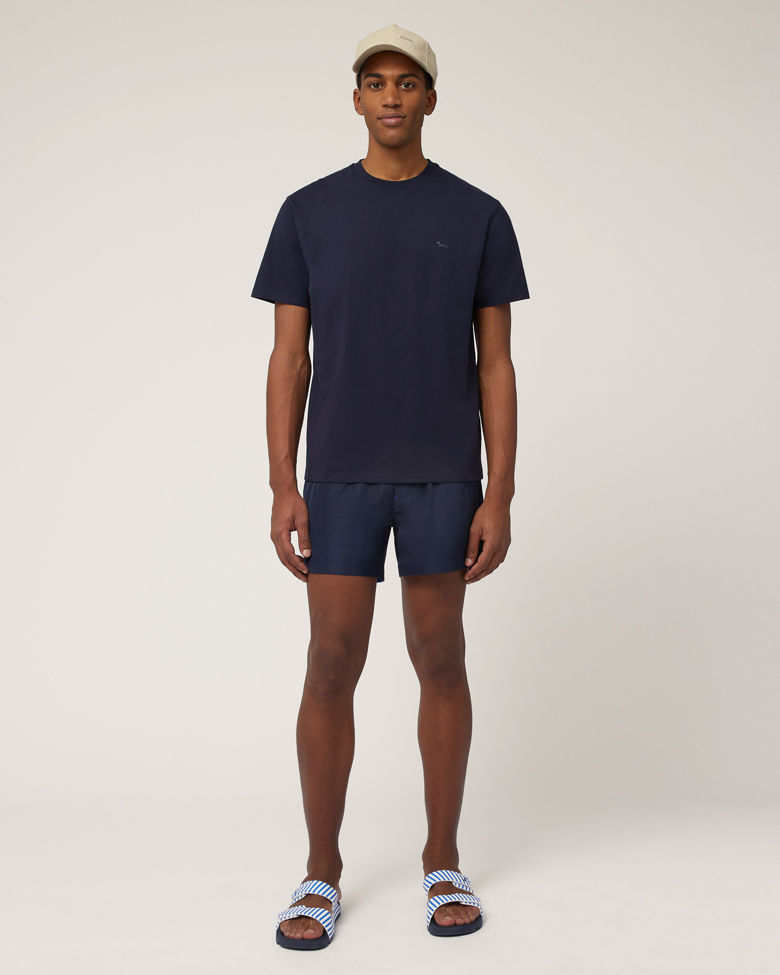 Cotton Relaxed Fit T-Shirt, Navy Blue, large image number 3