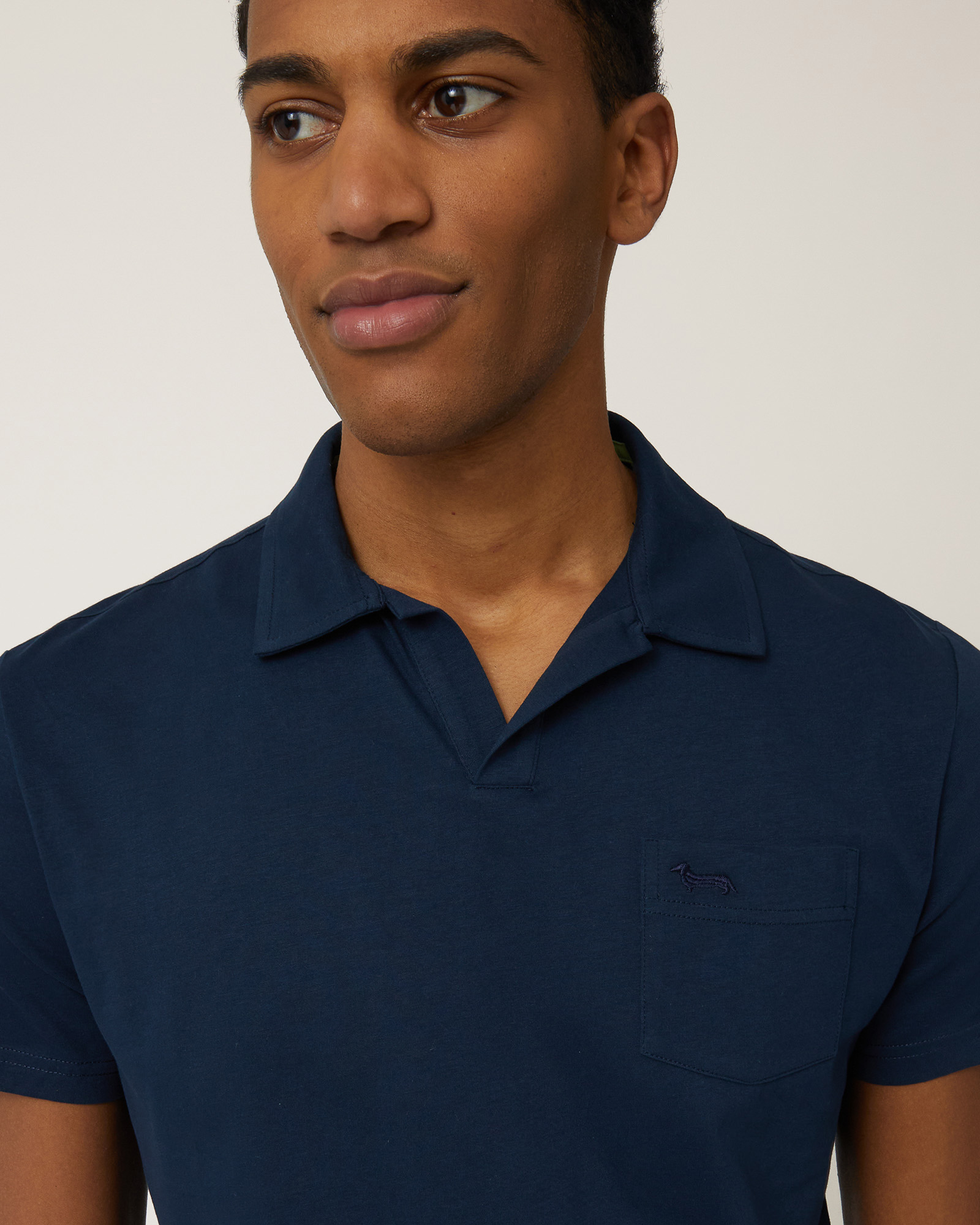 Poloshirt aus Jersey mit Brusttasche, Marineblau, large image number 2