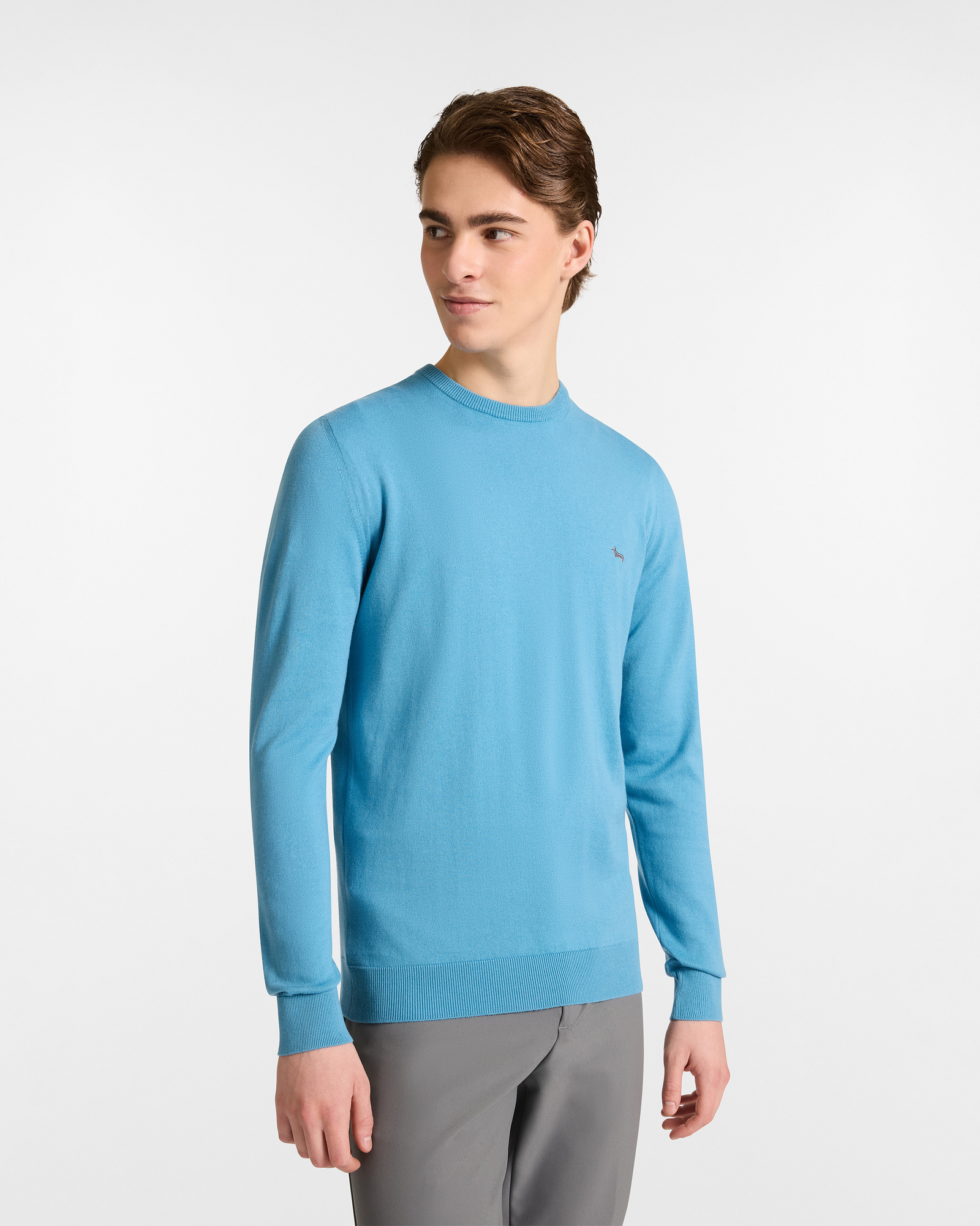 Cashmere Blend Pullover, Light Blue, large