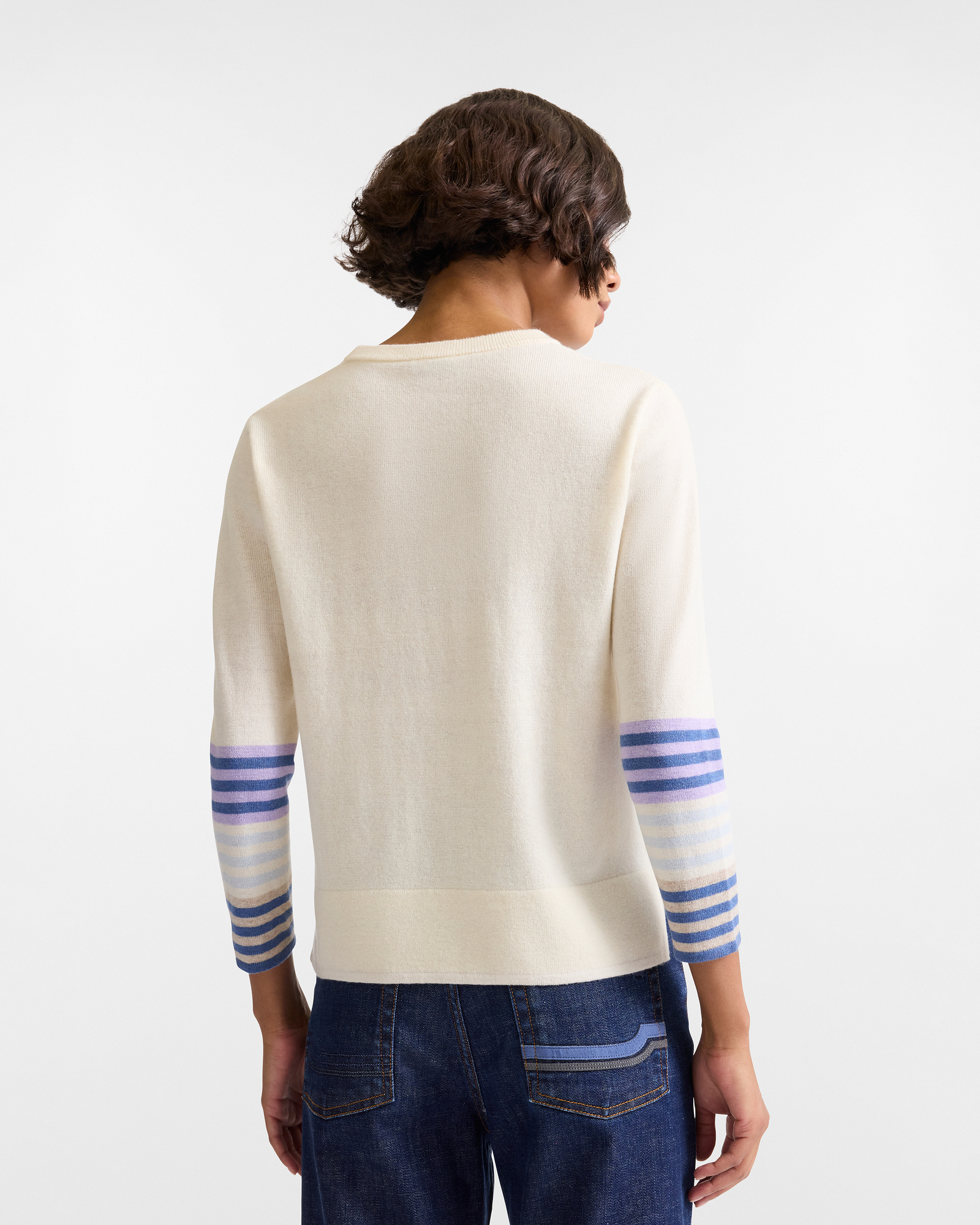 Crew Neck Pullover in Cashmere Blend