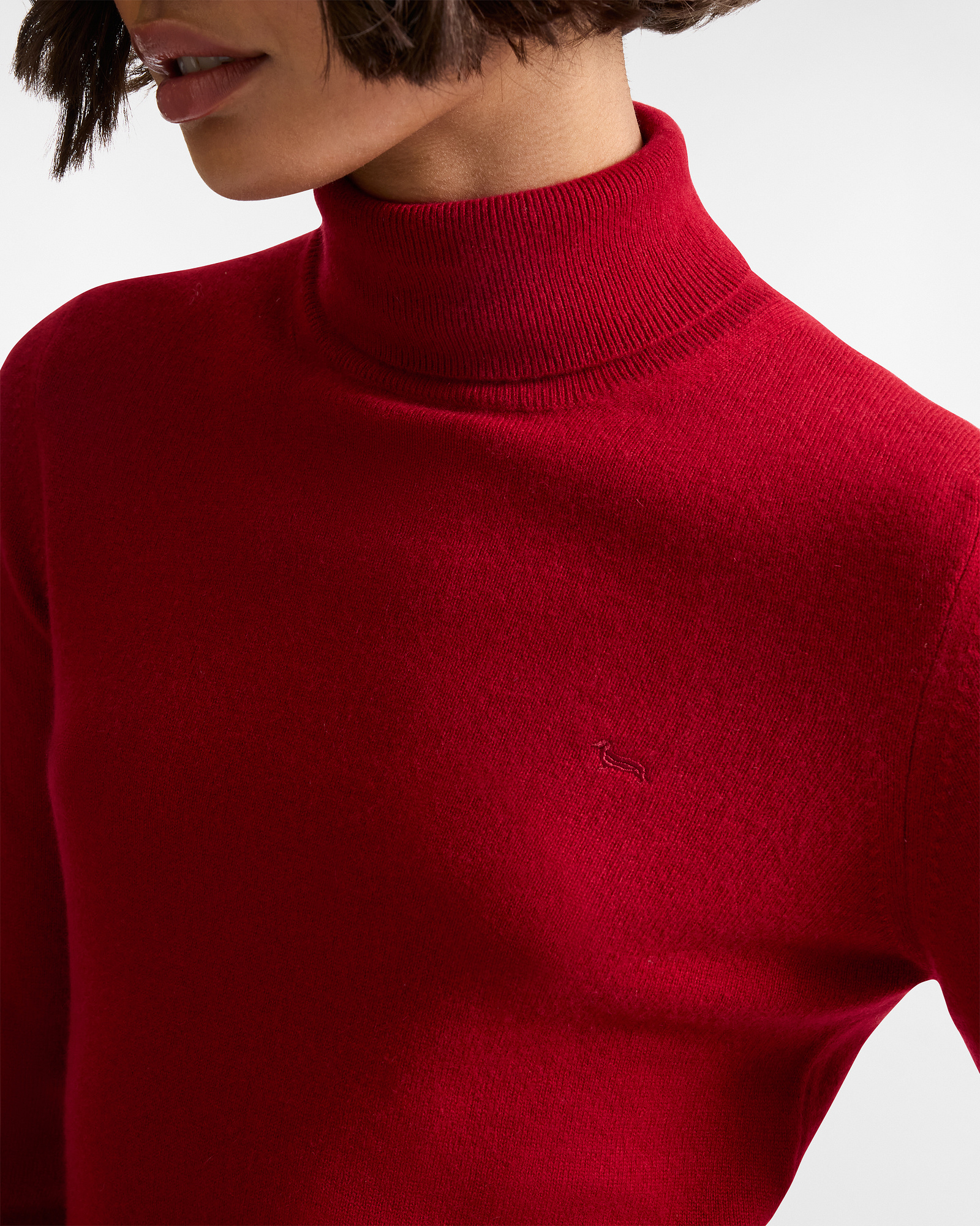 Pure Cashmere Turtleneck, Ruby, large image number 2