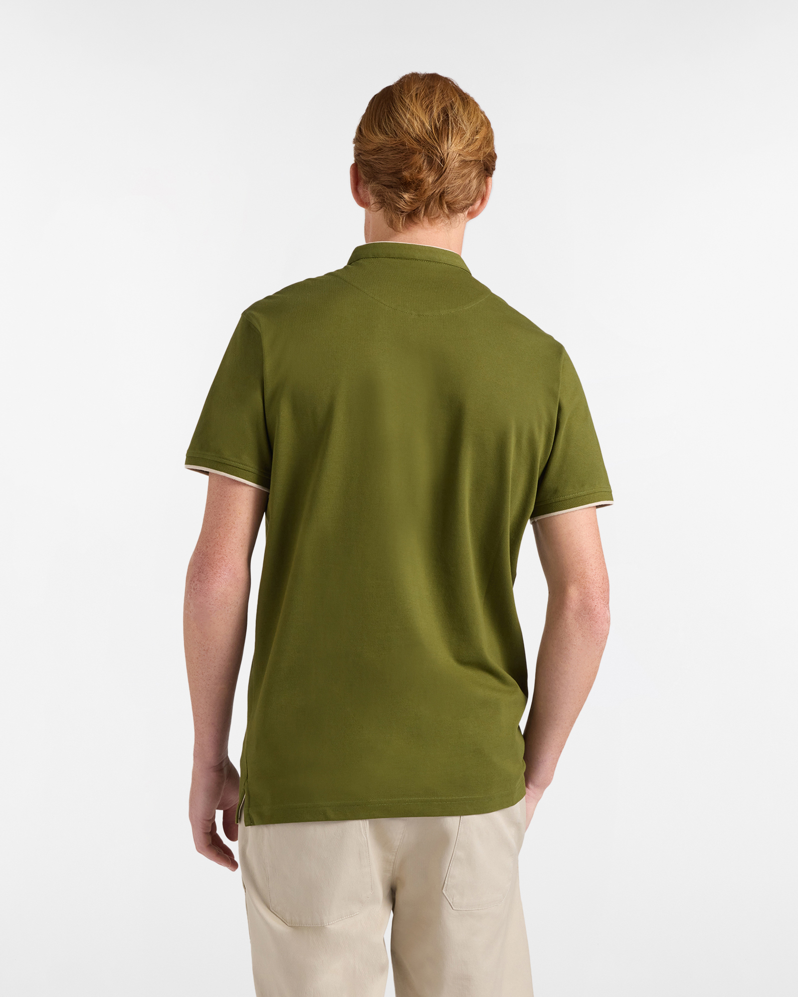 Polo uomo slim fit collo coreano