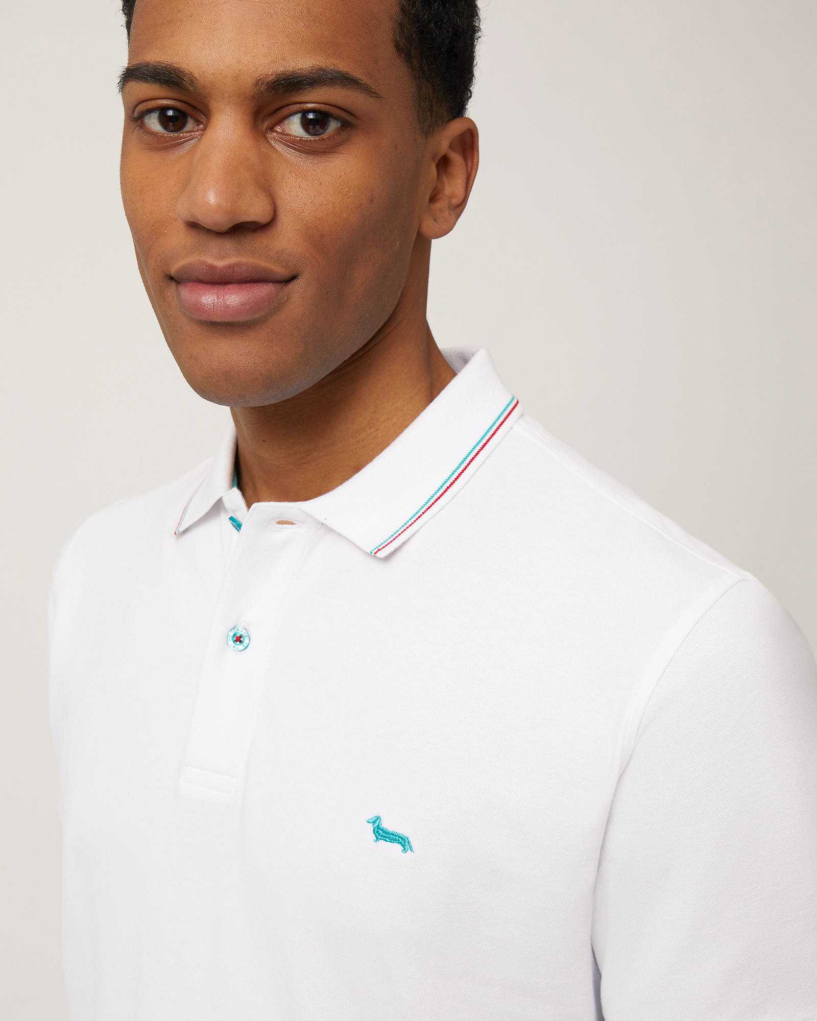 Poloshirt mit Streifen-Details, Weiß, large image number 2