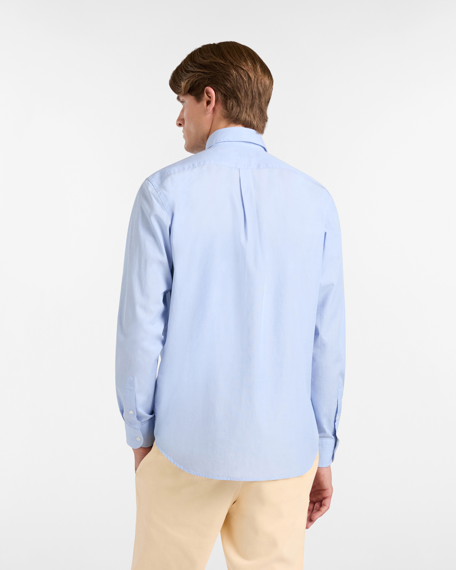 Regular Cotton Shirt with Dachshund, Sky, large image number 1