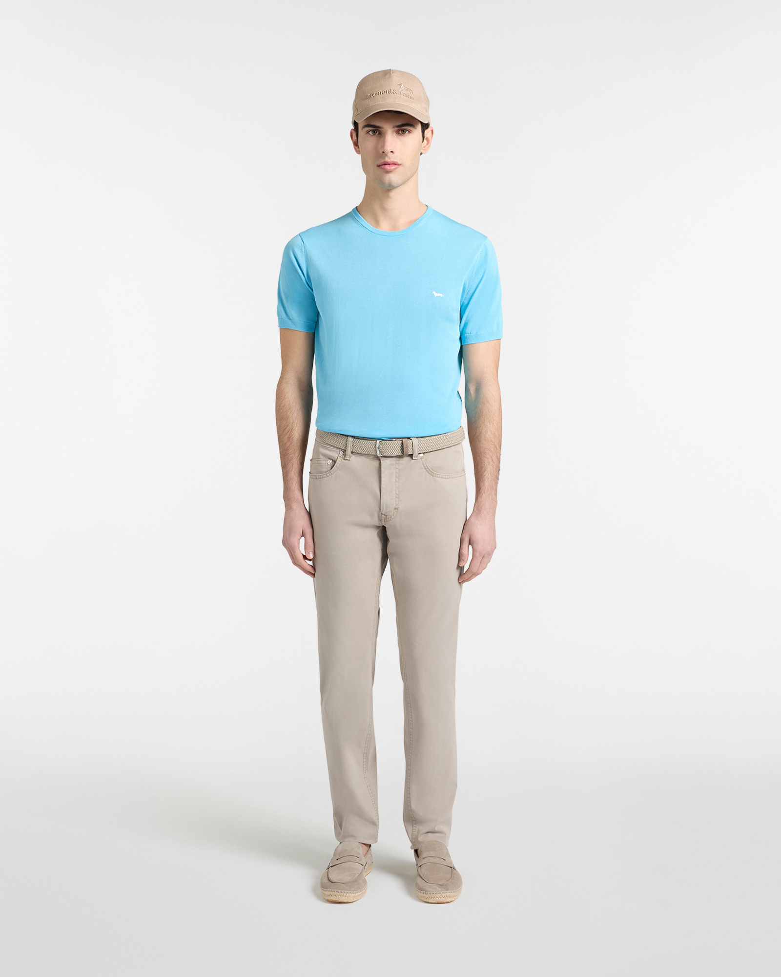 Knit T-shirt, Blue, large image number 3