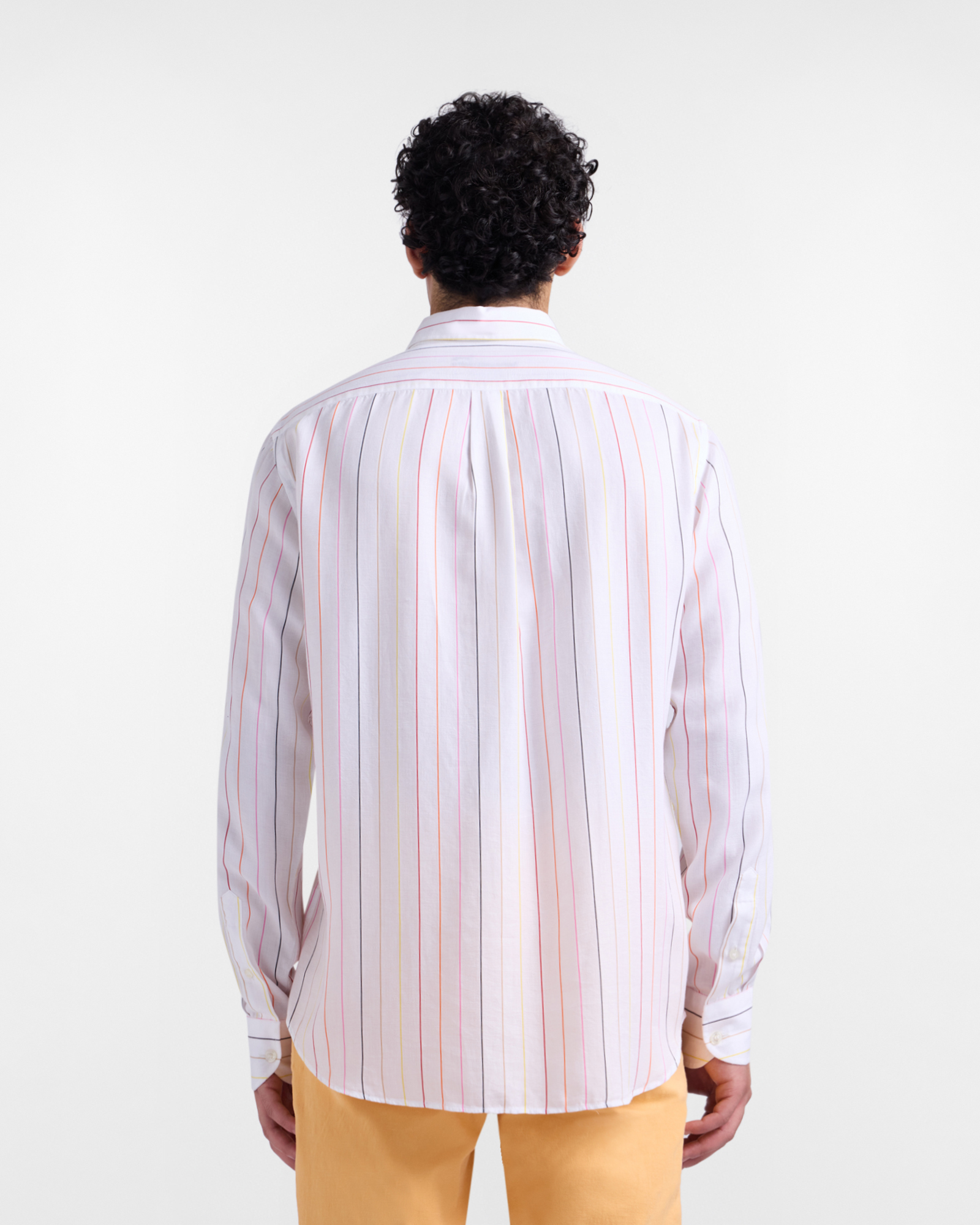 Men's striped shirt, White, large image number 2