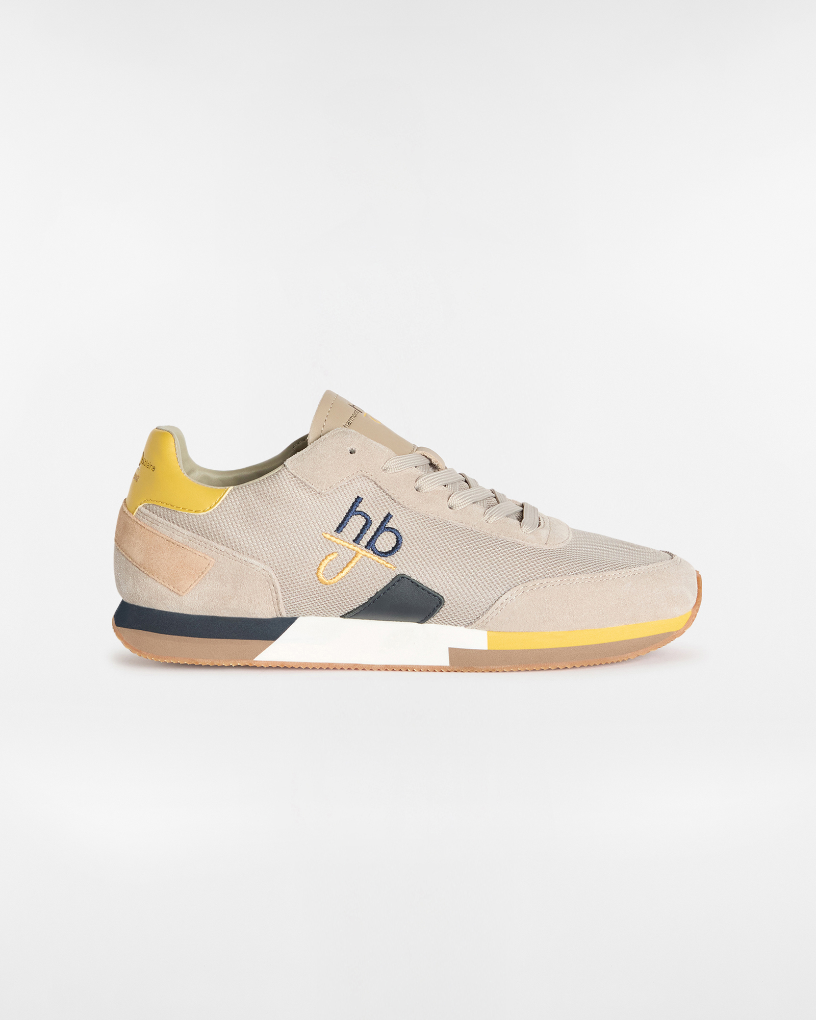 Embroidered Logo Running Sneakers, Dark Blue, large