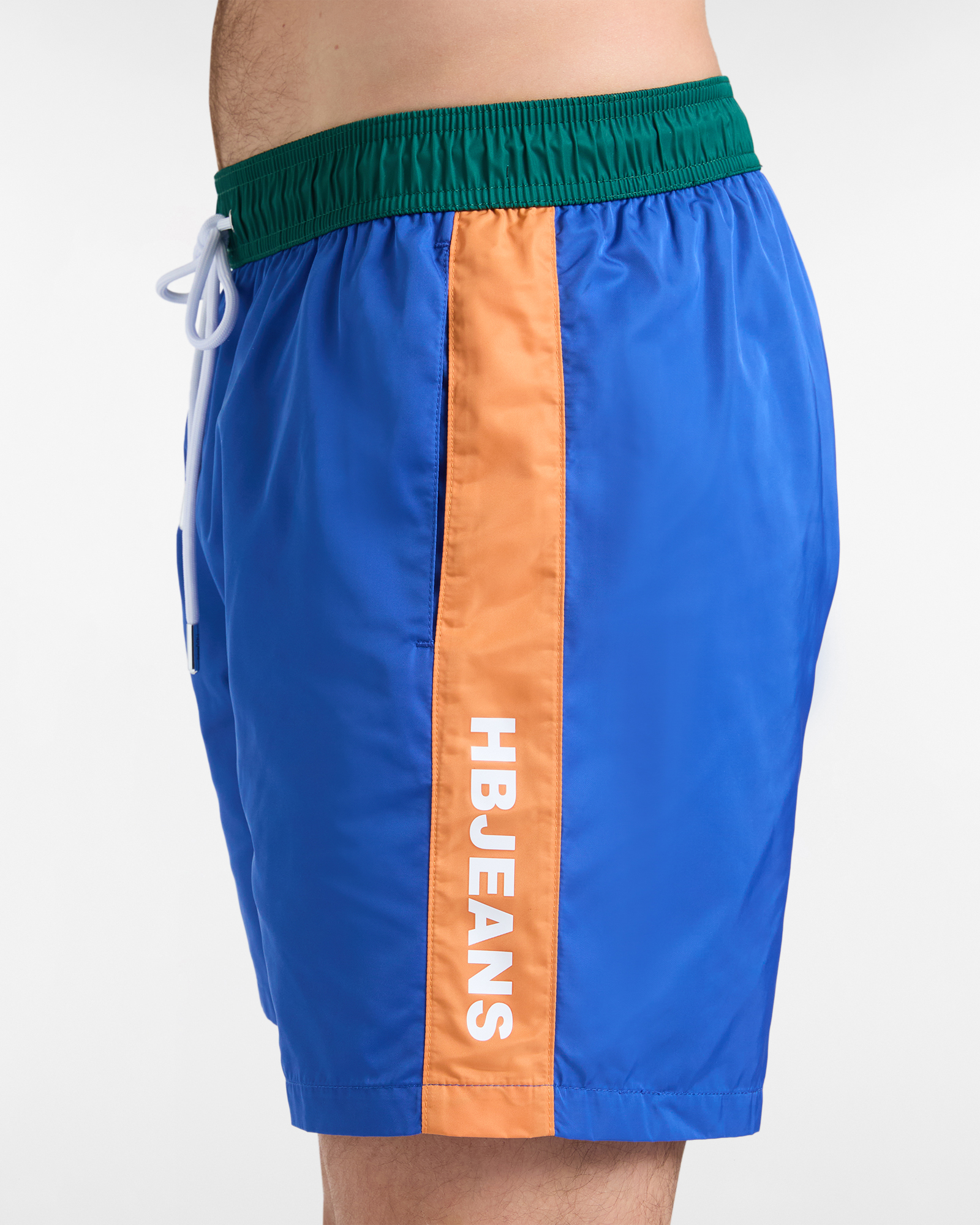 Costume boxer mare uomo con stampa laterale, Blu elettrico, large image number 2