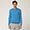Wool And Viscose Crew-Neck Pullover, Light Blue, swatch
