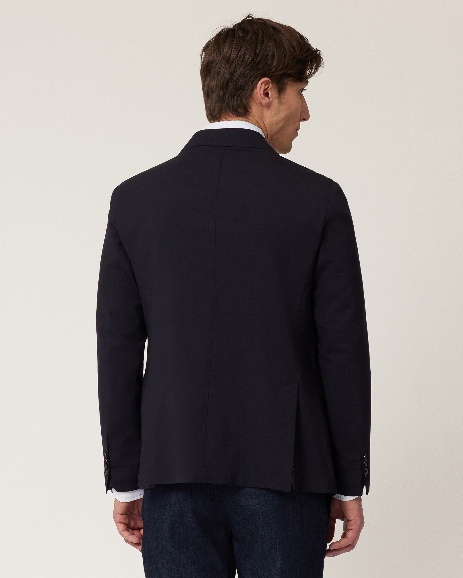 Jacket with Dachshund, Navy Blue, large image number 1