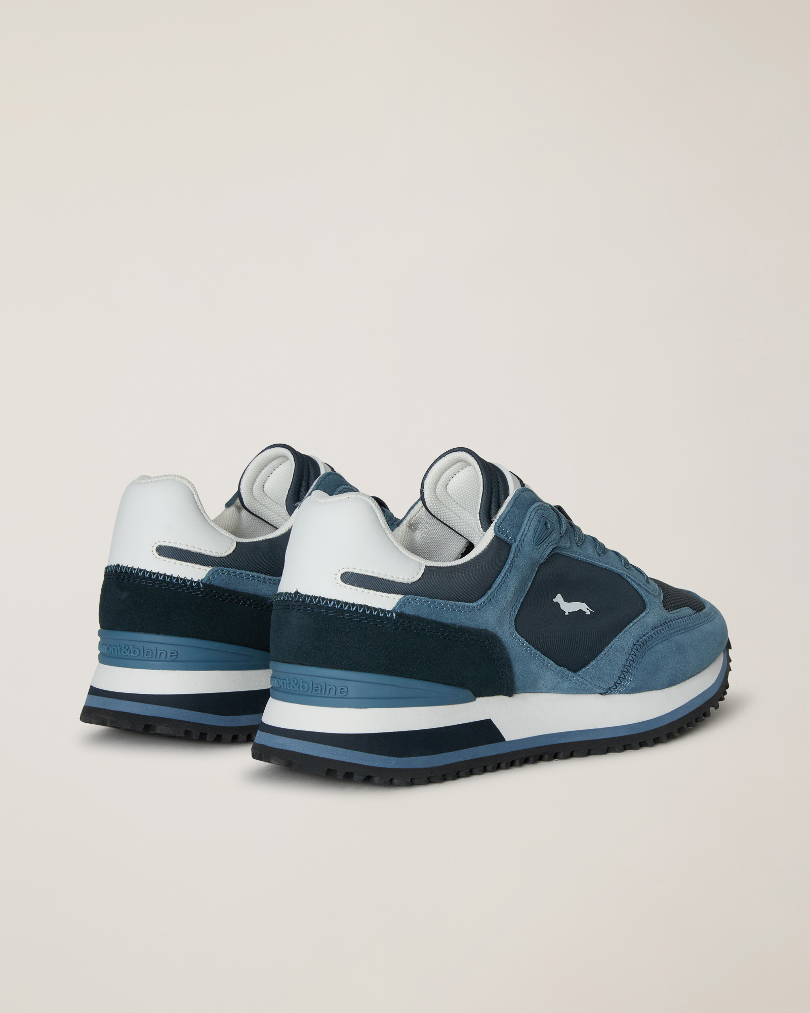 Sneaker mix di materiali e colori, Avio/Blu, large image number 2
