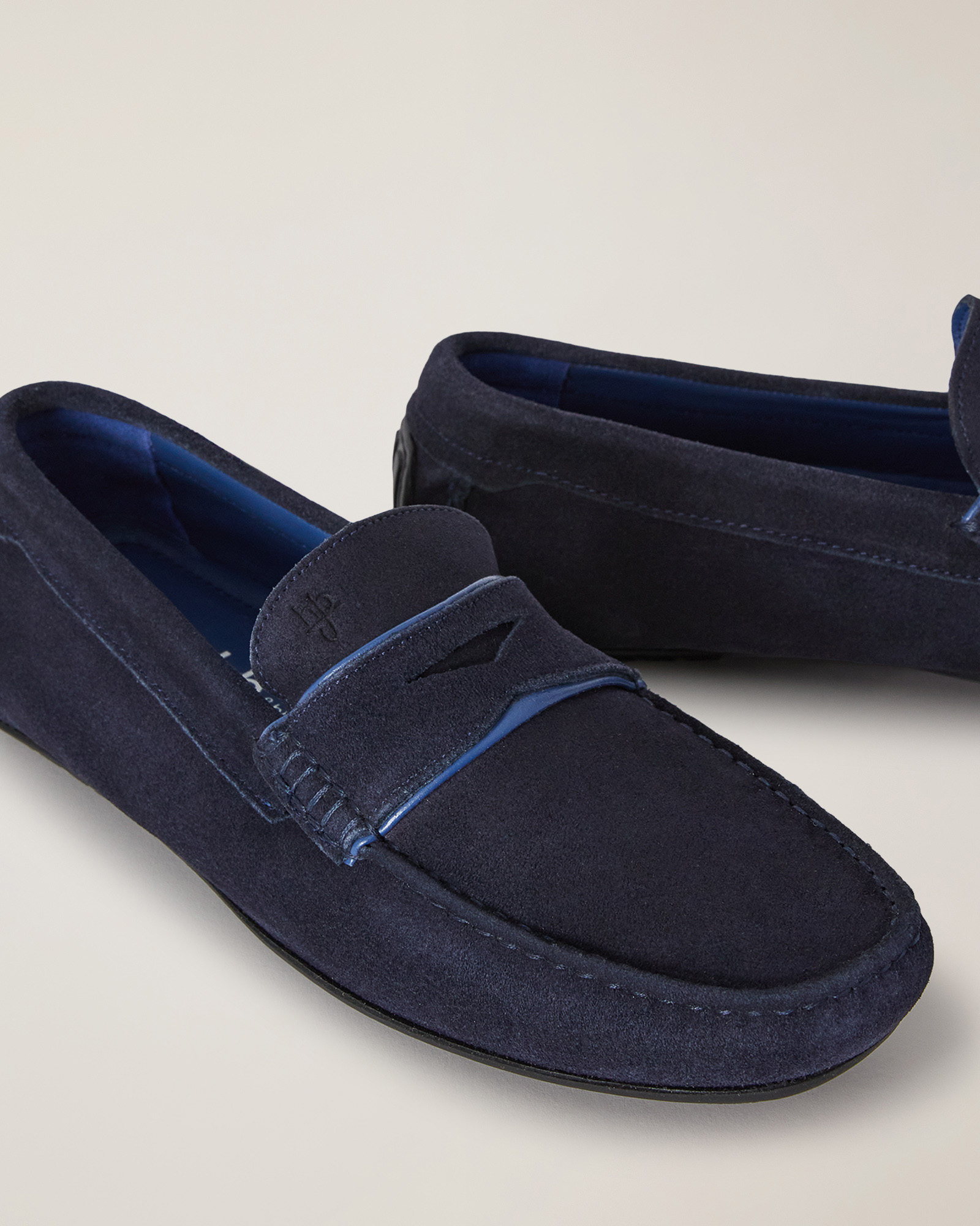 Suede Loafer, Dark Blue, large image number 3