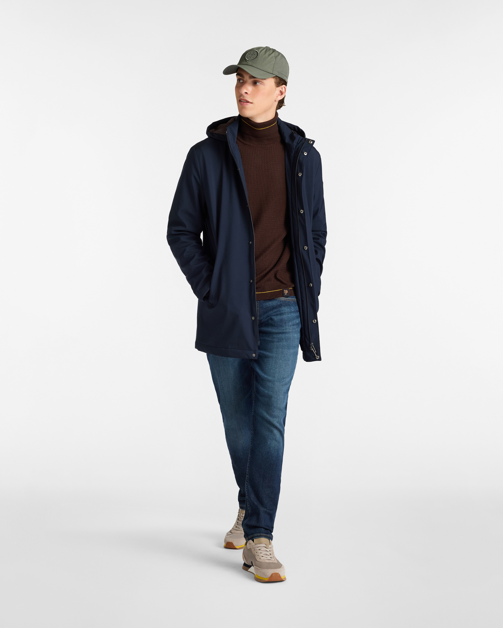 Dolcevita con Lavorazione Testurizzata, Marrone, large image number 3