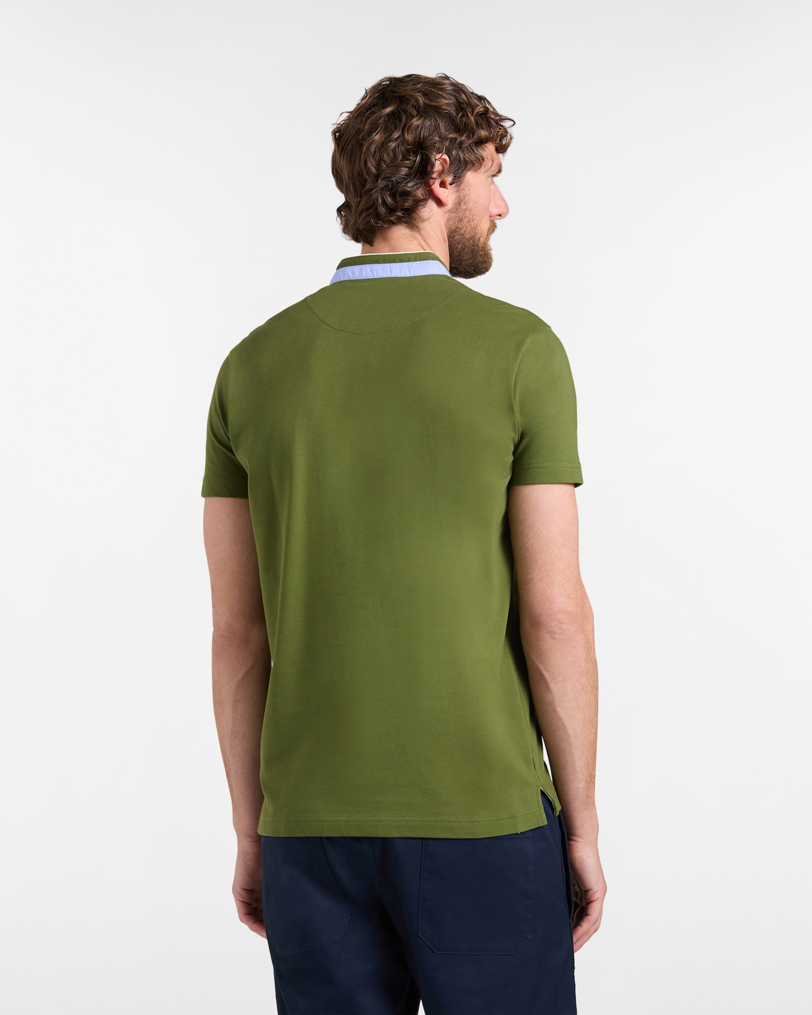 Polo uomo narrow  fit collo coreano 