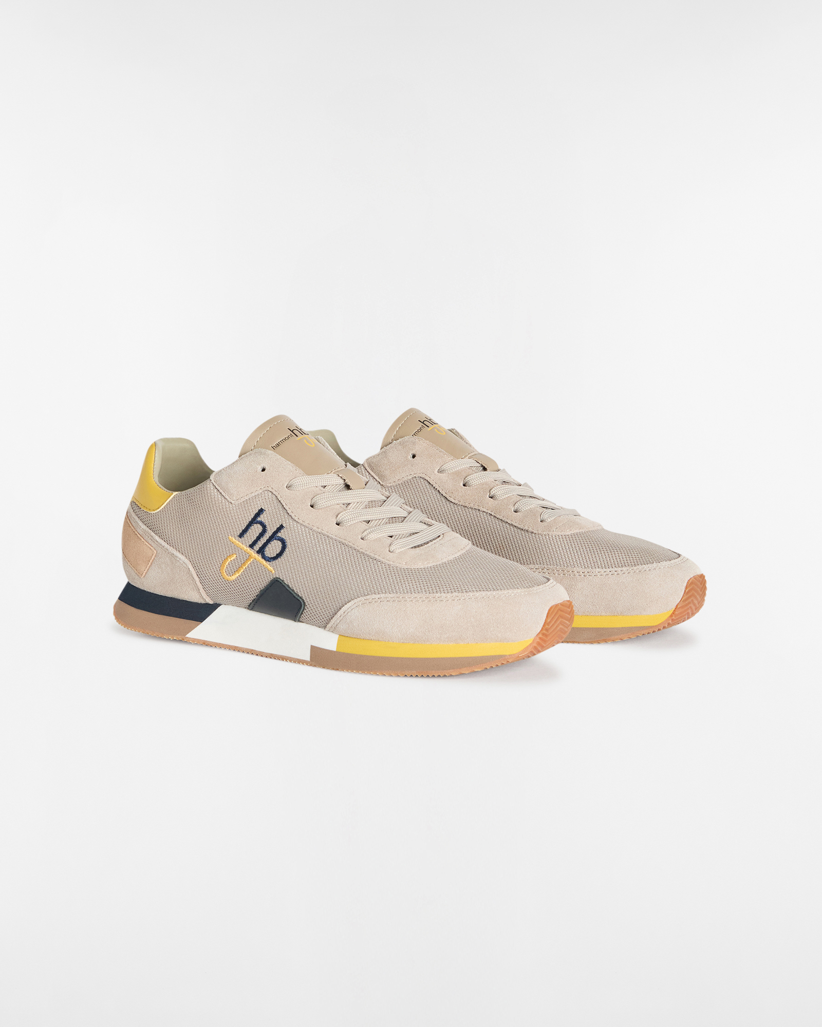 Embroidered Logo Running Sneakers, Dark Blue, large image number 1