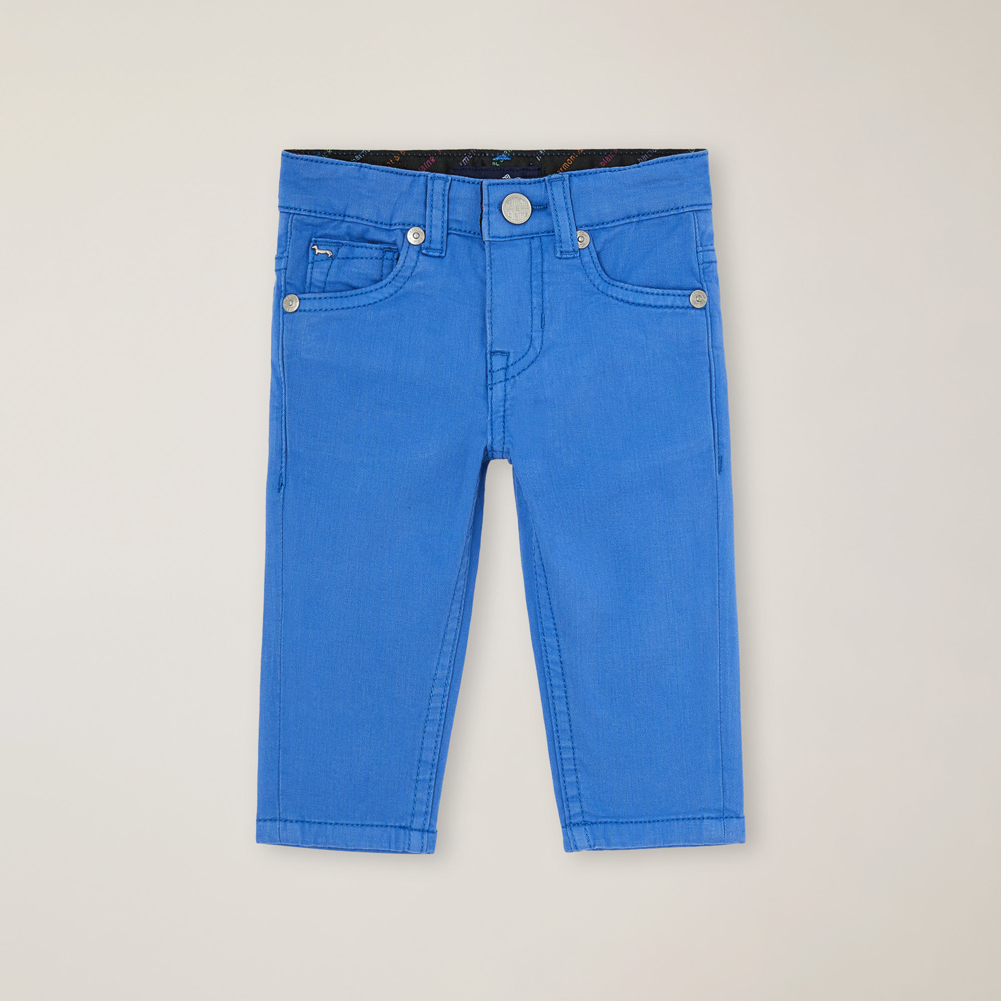 Fünf-Taschen-Hose mit Stickerei auf der Rückseite, Blau-Violett, large image number 0