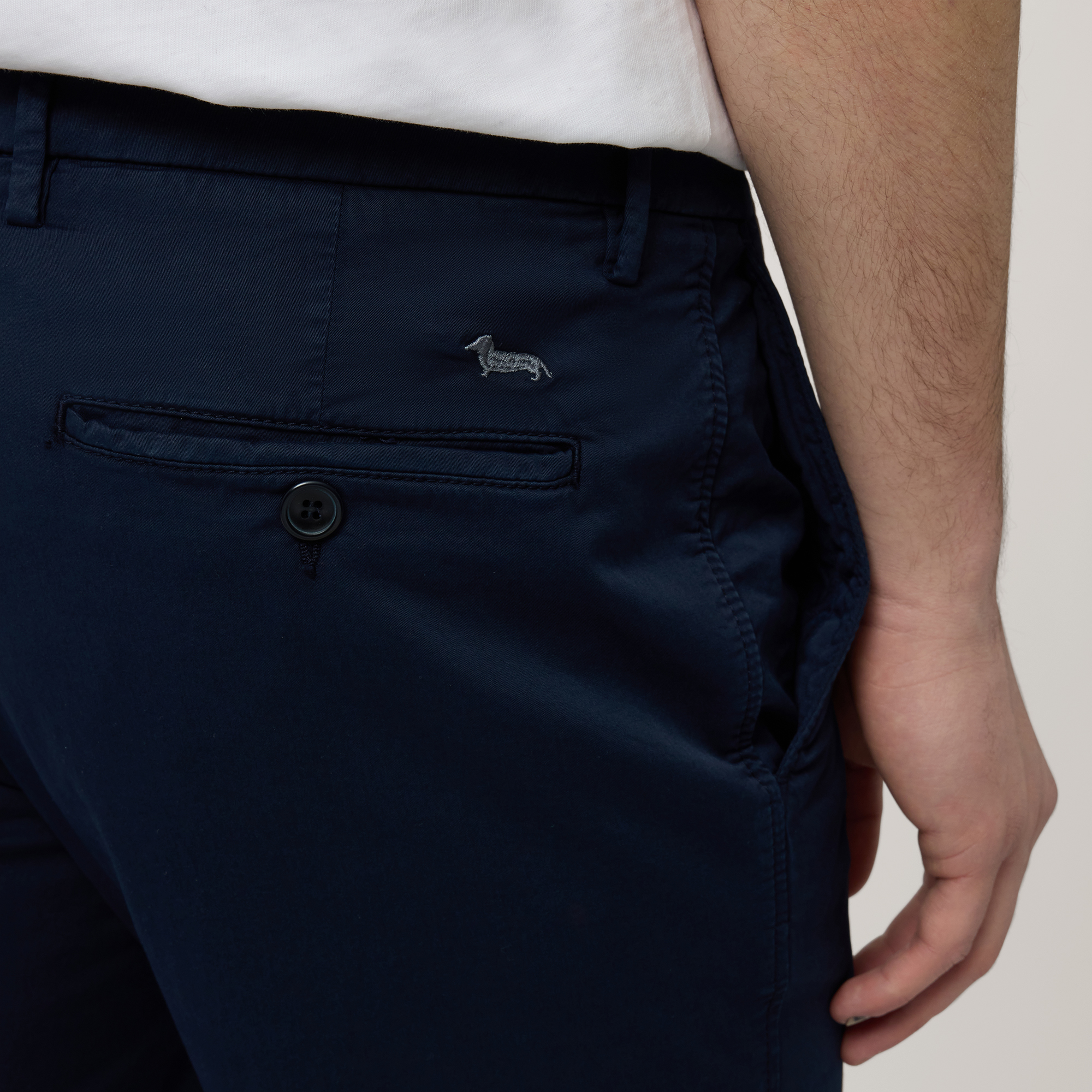 Slim Fit Chino Pants, Navy Blue, large image number 2
