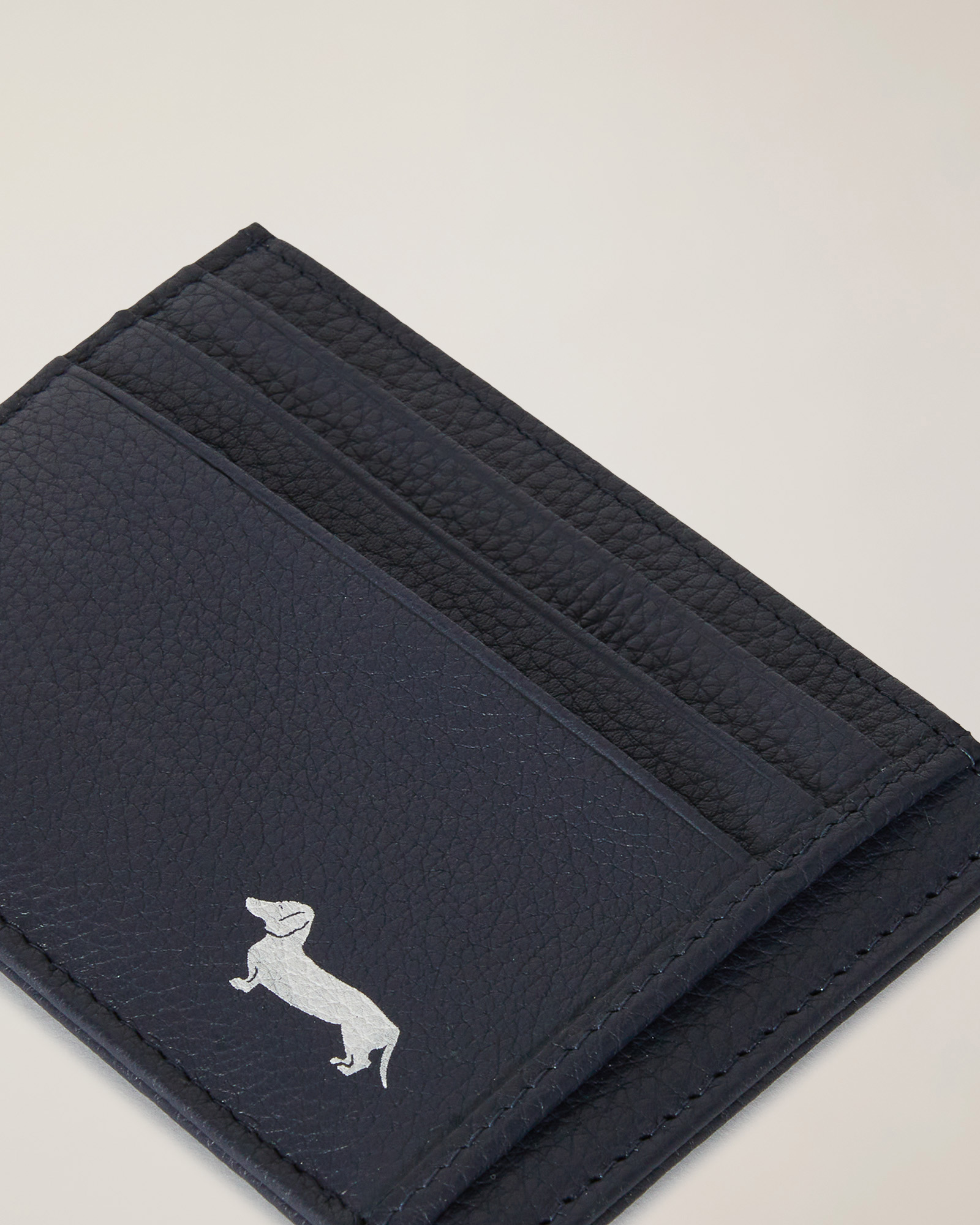Leather Card Holder with Logo, Blue, large image number 2